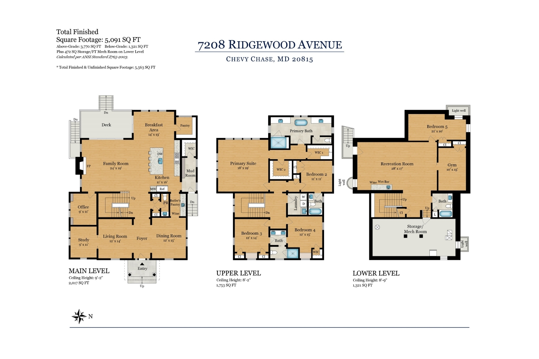 7208 Ridgewood Avenue, Chevy Chase, MD, 20815 - 物件實景
