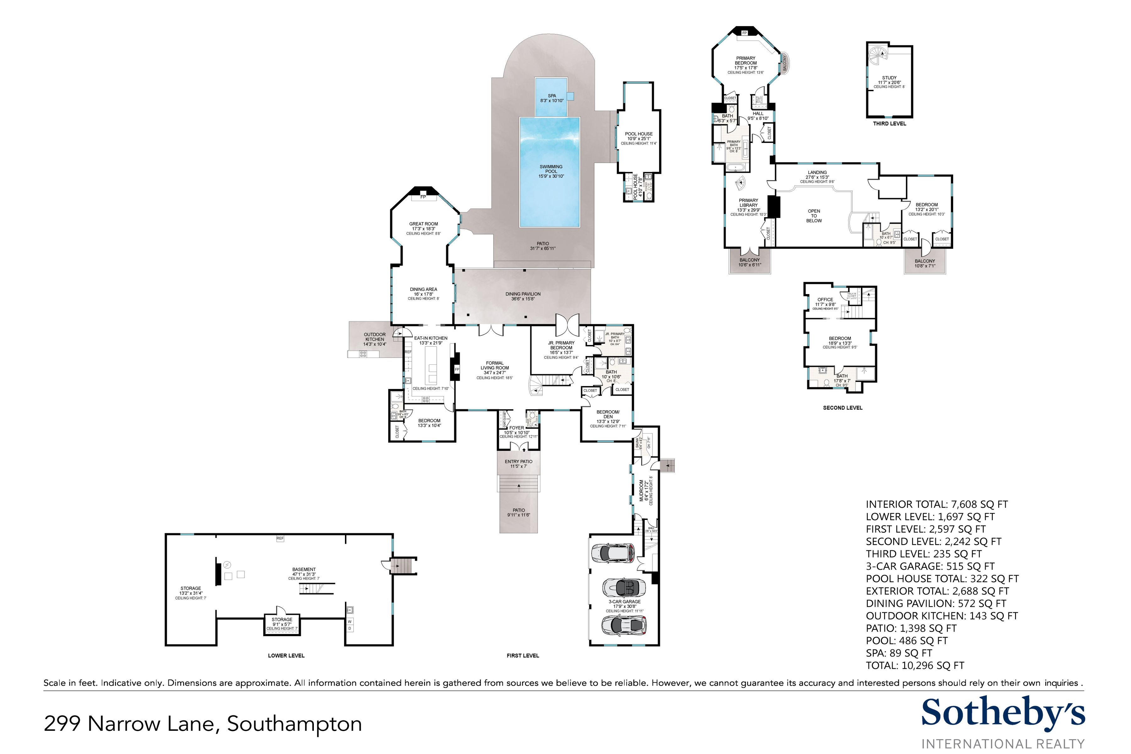  Private Gated Estate in Southampton Village with Pool, Spa, Pool - 物件實景