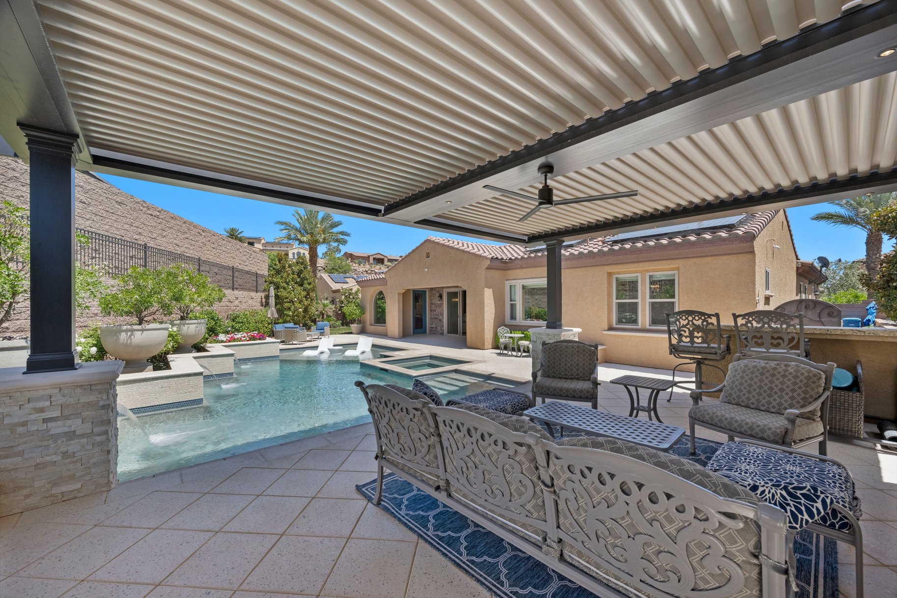  DESIGNER DREAM OASIS IN GATED LAKE LAS VEGAS, FURNISHED TURN-KEY - 物件實景