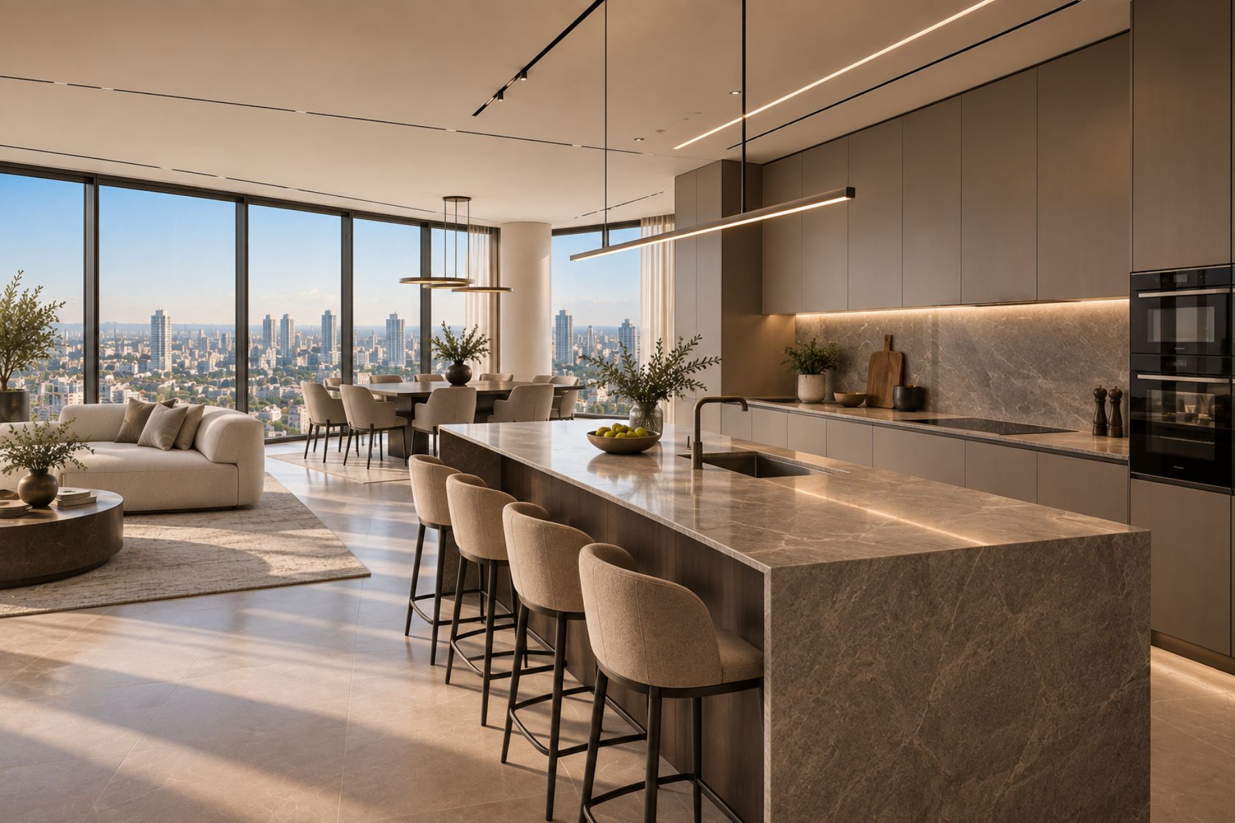  35th-Floor Residence at Kikar HaMedina Towers, Tel Aviv - 物件實景