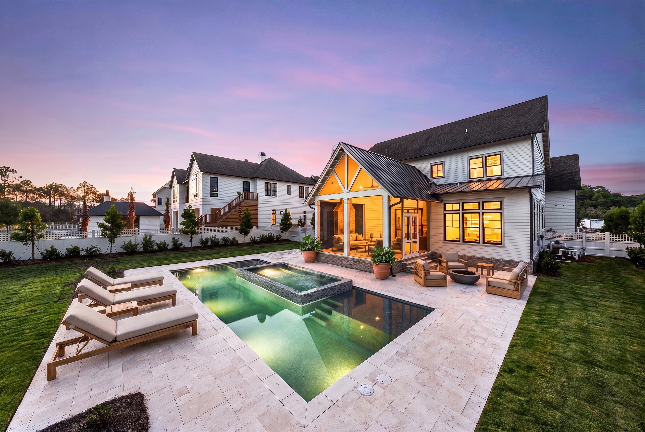  Backyard Oasis with 15x40 Pool, 7x16 Spa, Firepit and Spacious Porch - 物件實景