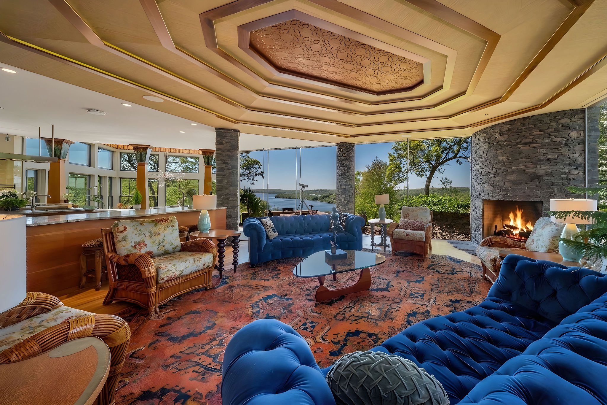  Majestically set on 15.22 Private Acres Overlooking The River - 物件實景