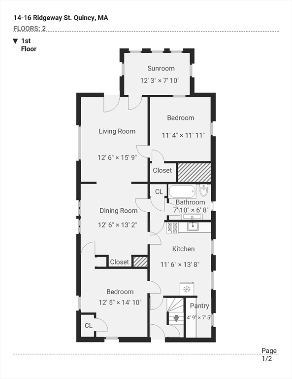 Quincy, Massachusetts, 02170, United States, 4 Bedrooms Bedrooms, ,2 BathroomsBathrooms,Residential,For Sale,1942213