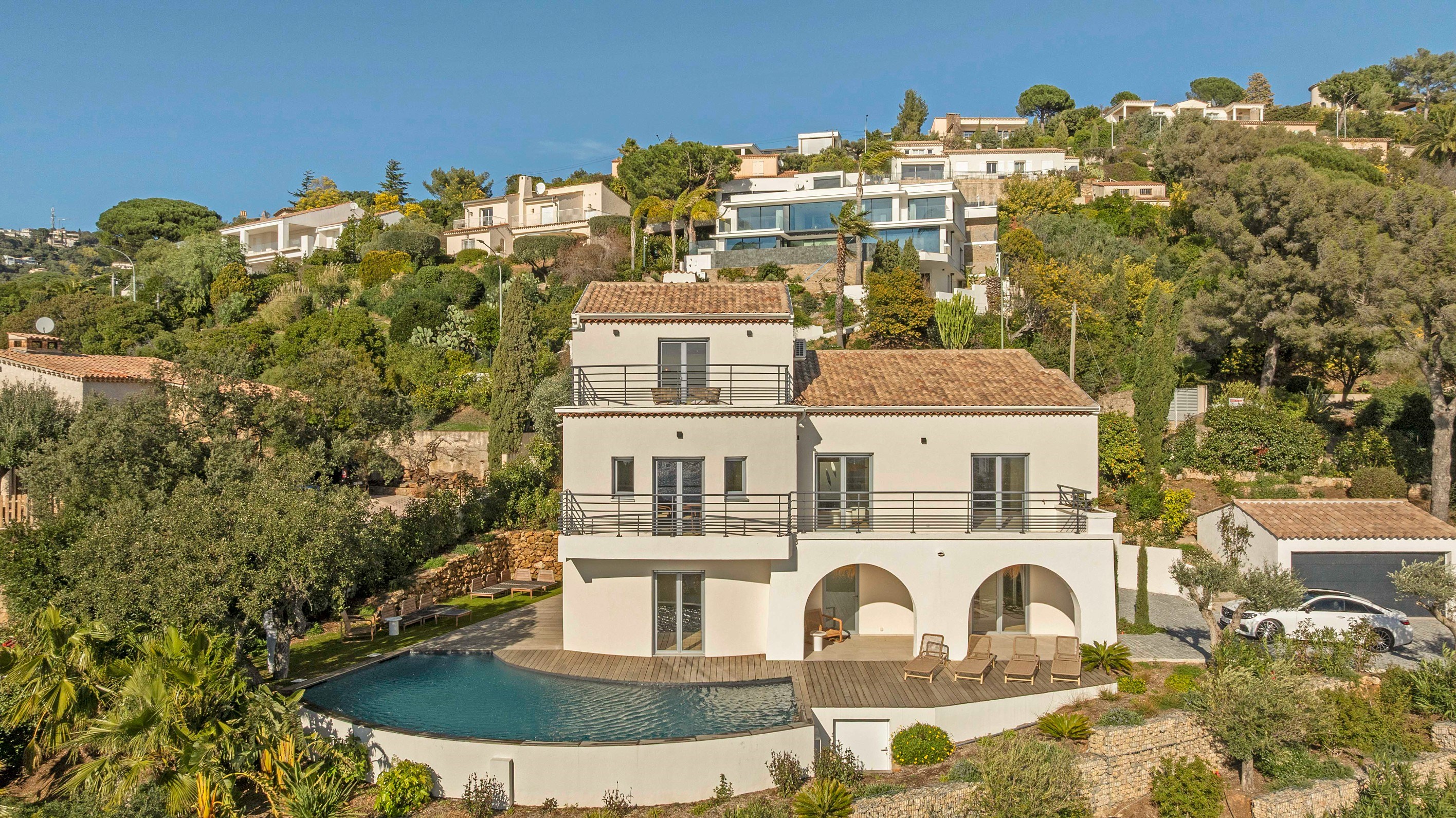  Luxury sea view villa in Les Issambres with heated pool view on Saint-Tropez - 物件實景