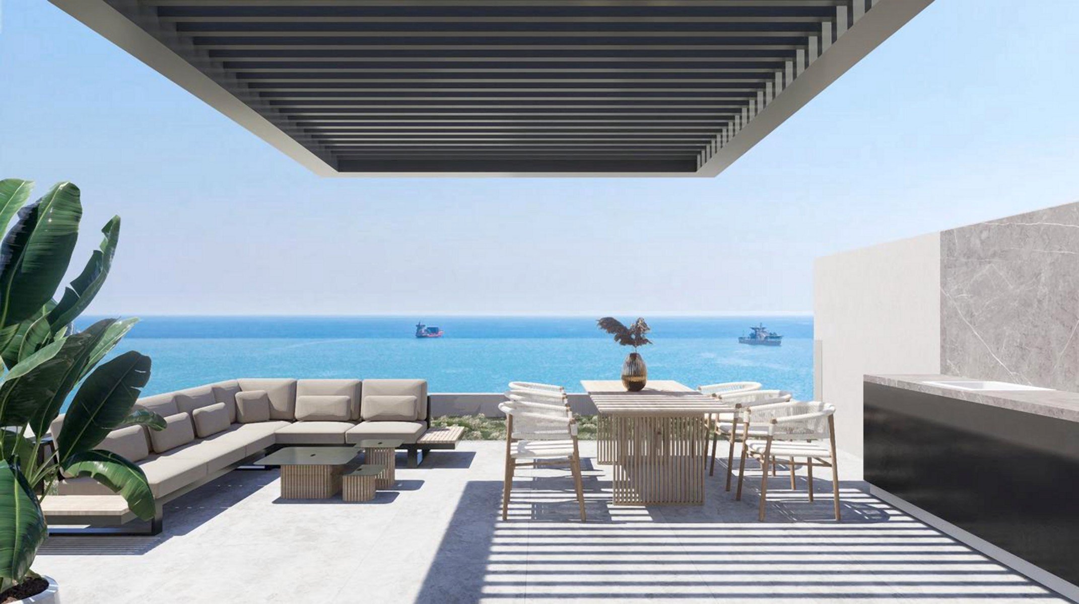  2 Bedroom Modern Sea View Apartment in Agios Athanasios, Limassol - 物件實景
