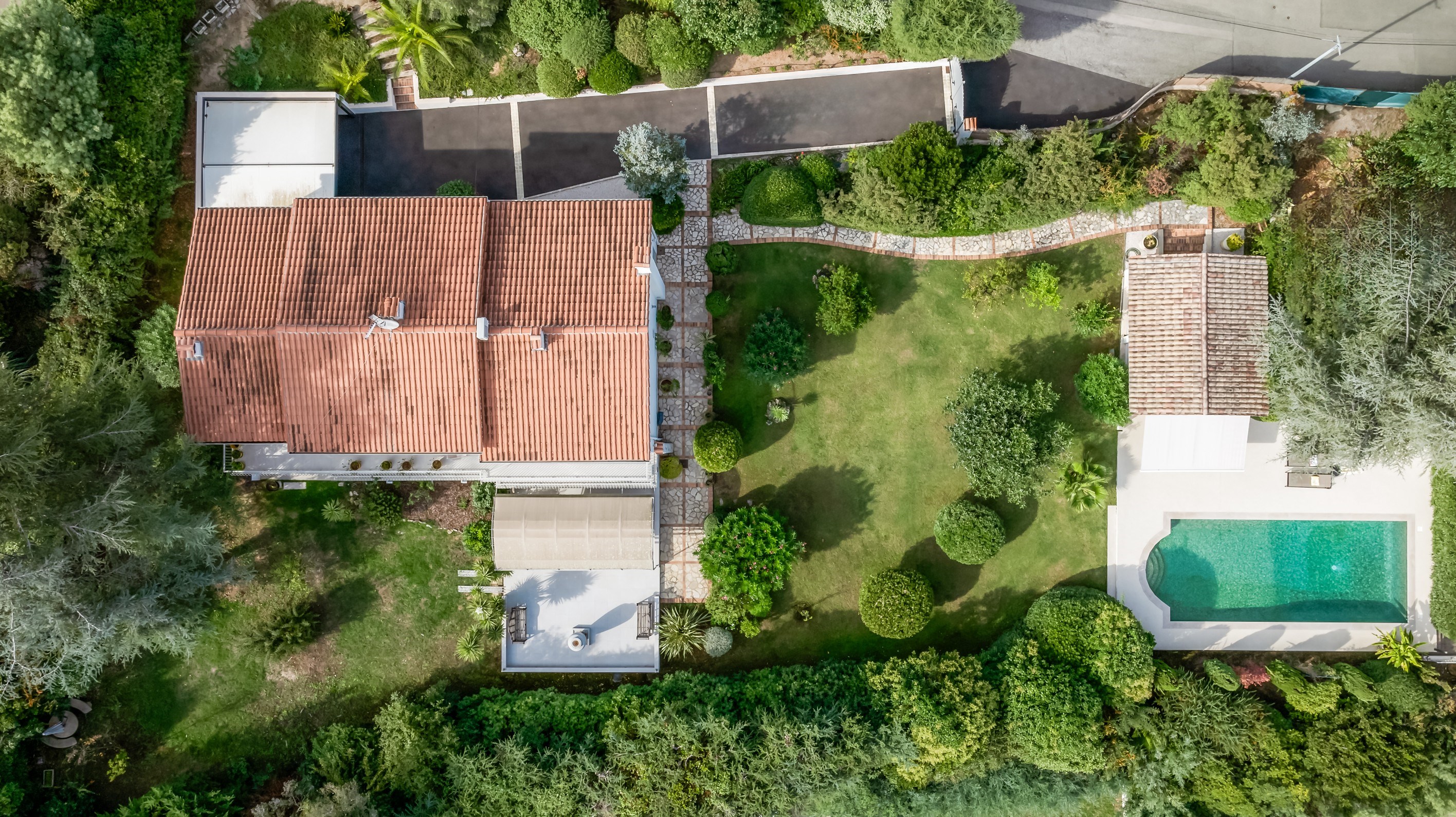  Exceptional sea-view villa, fully renovated, La Roquette-sur-Siagne - 物件實景