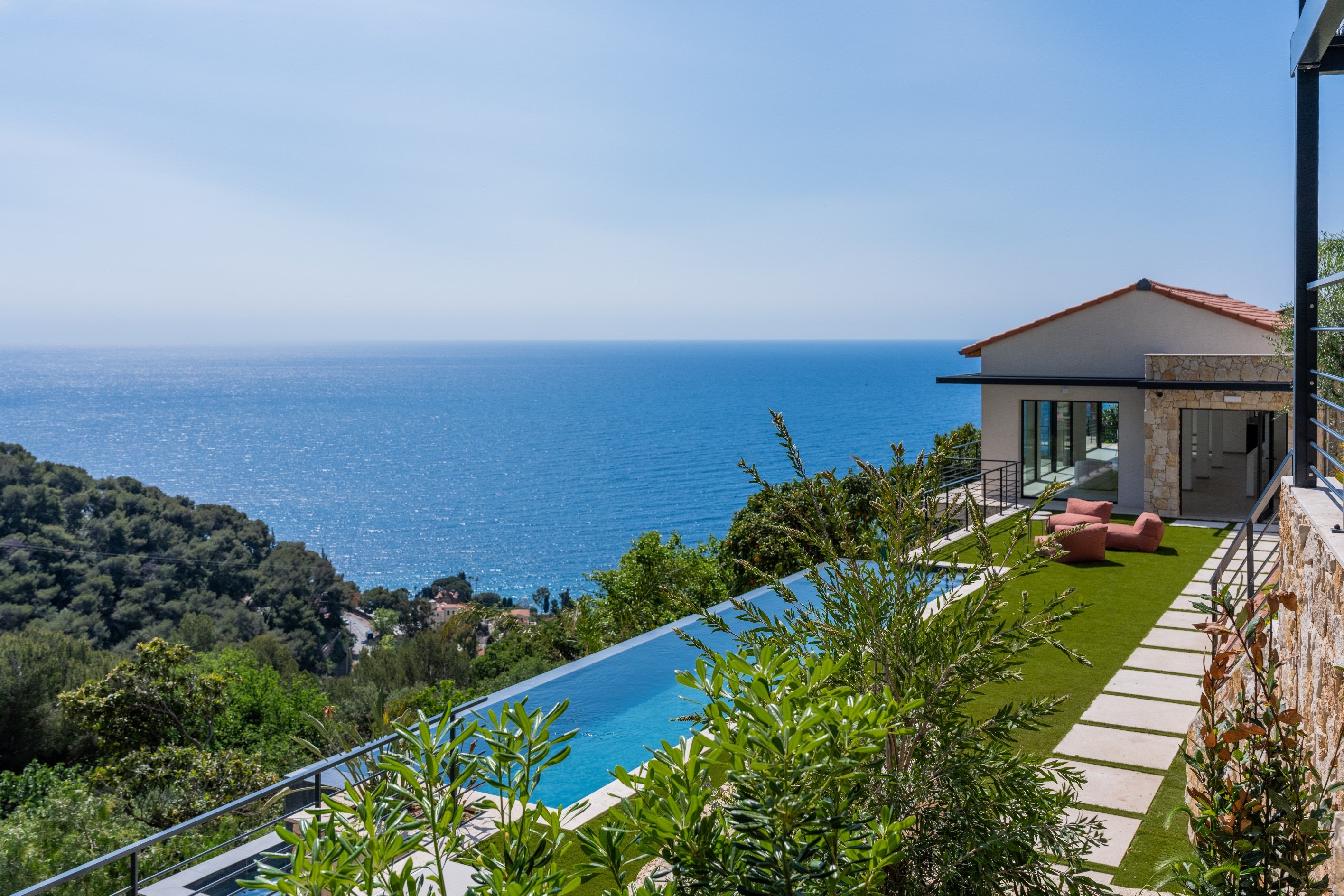  New villa with panoramic sea view, Serret district, Roquebrune Cap Martin Monaco - 物件實景
