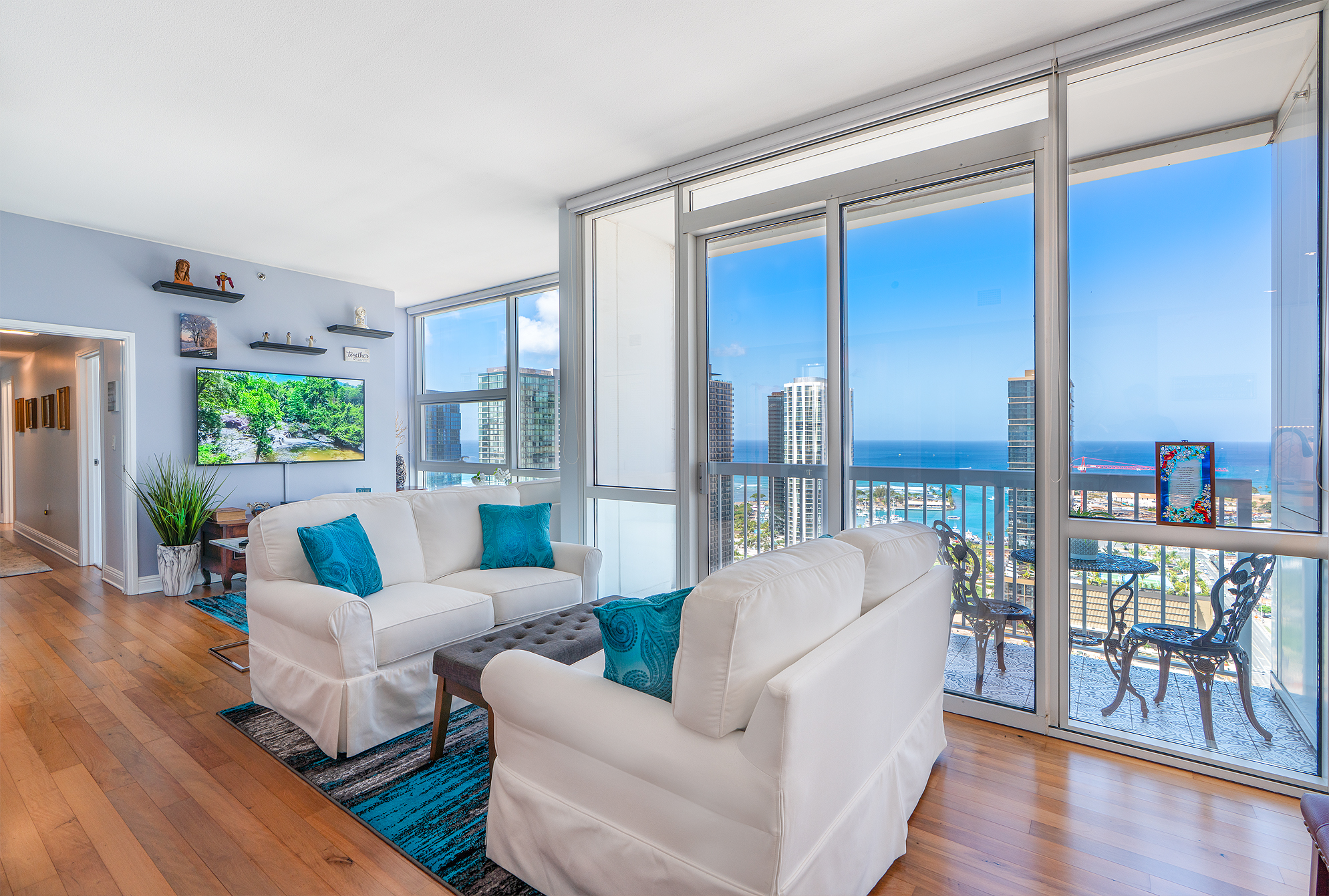  909 Kapiolani, City, Coastline, Mountain, Ocean, Sunset views - 物件實景