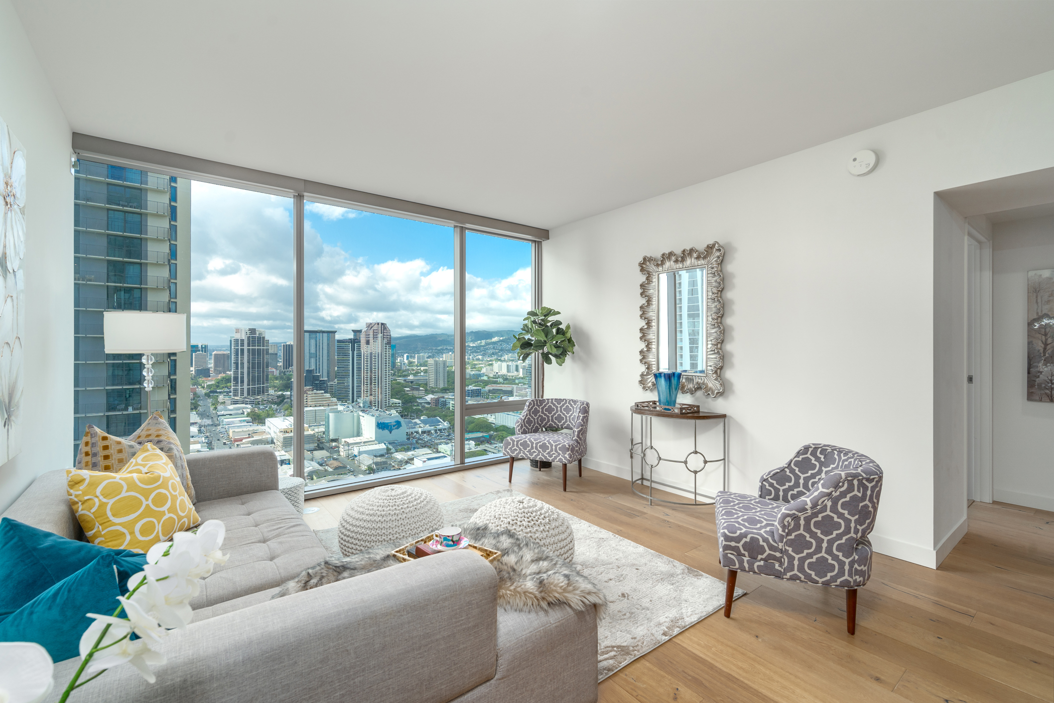 Ae'o, Kakaako, City, Coastline, Mountain, Ocean, Sunset views 
