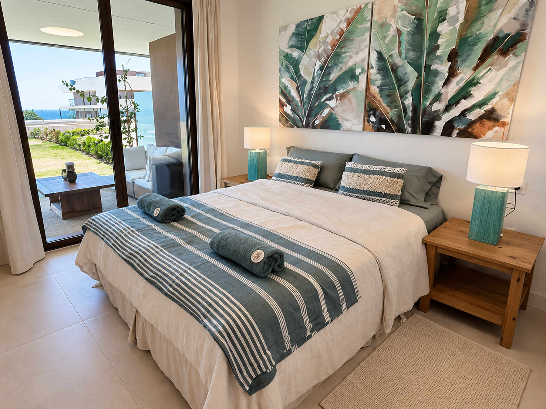  Contemporary ground-floor apartment with generous garden and sea views - 物件實景