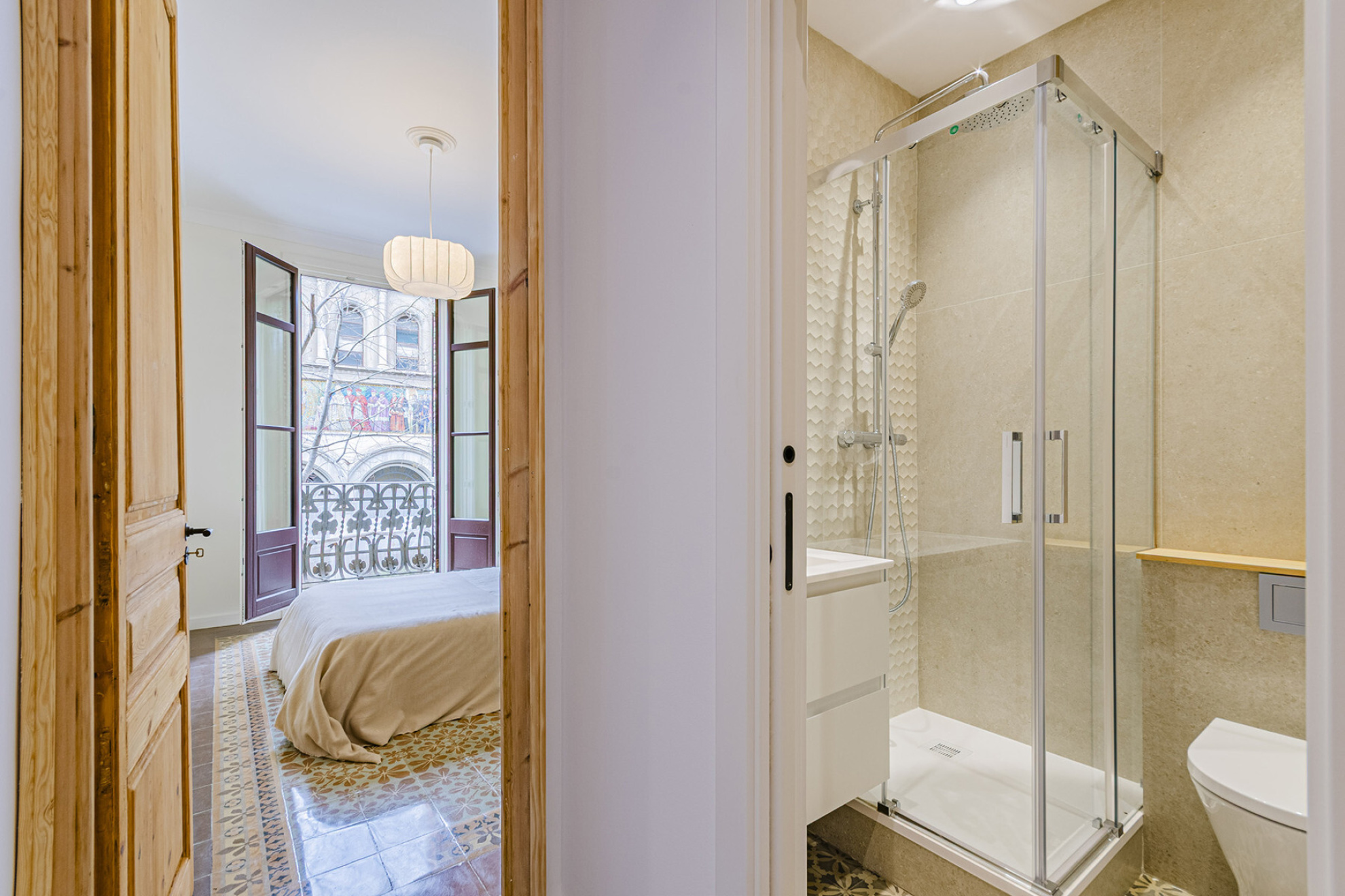  Renovated apartment with three bedrooms en suite with terrace in Eixample - 物件實景