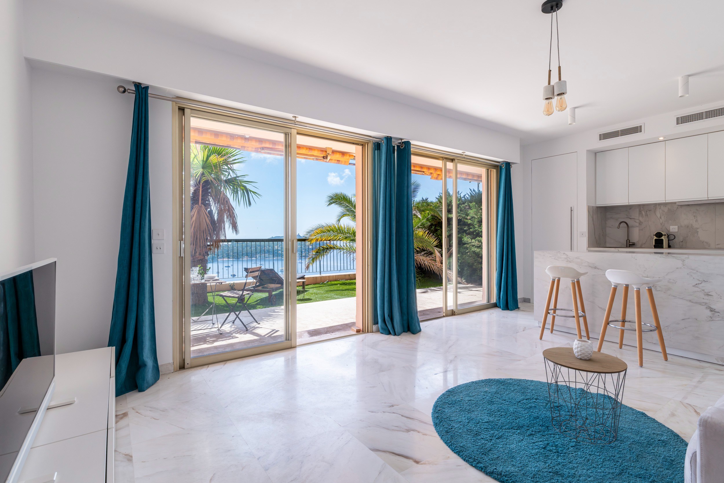  Sea view studio with private garden and large terrace in Villefranche-sur-Mer - 物件實景