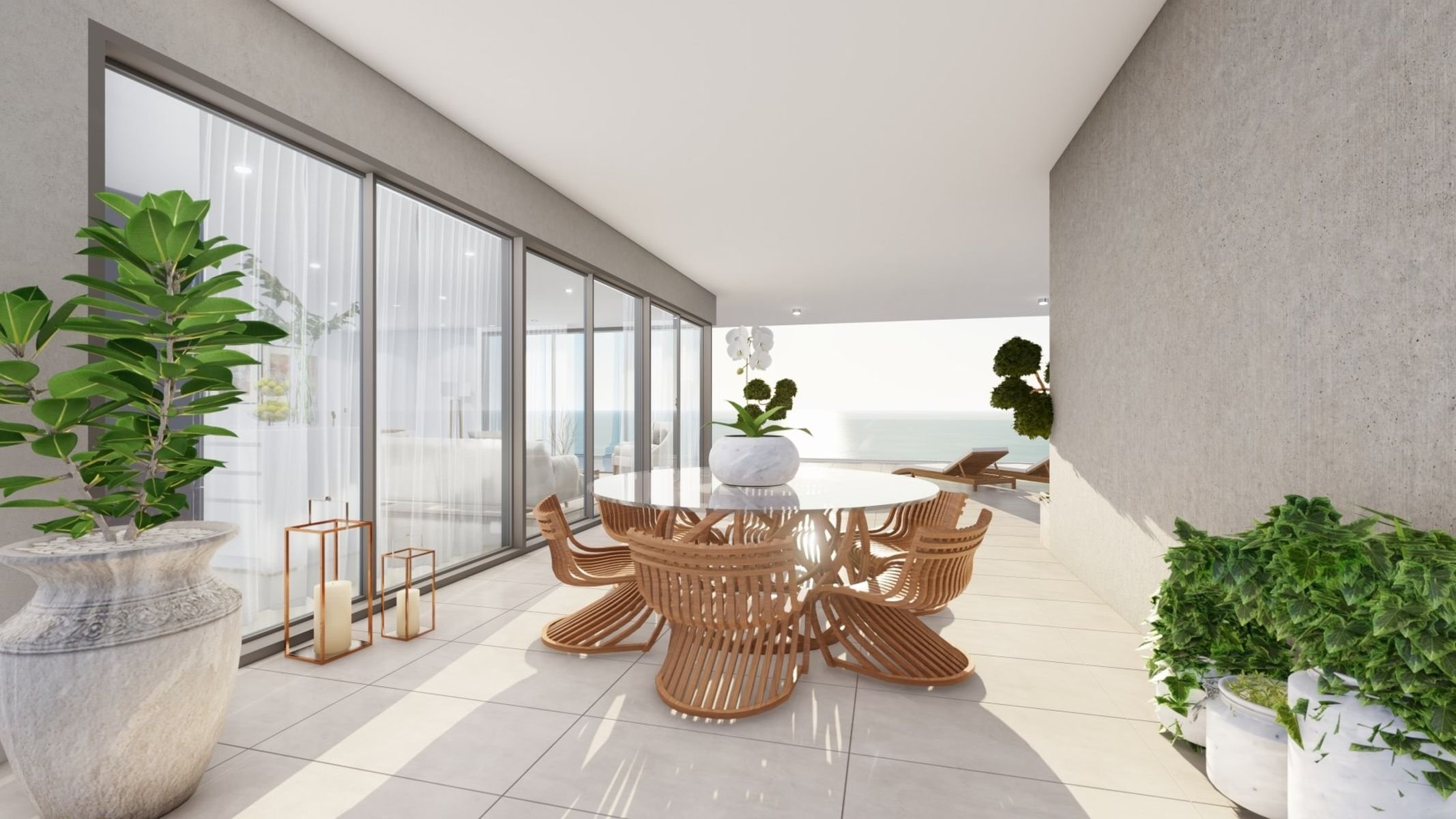  4 Bedroom Apartment with Sweeping Sea Views from the 12th Floor in Pafos - 物件實景