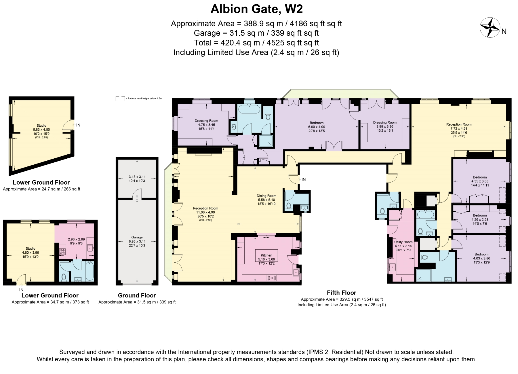 Fabulous fifth floor four bedroom apartment 