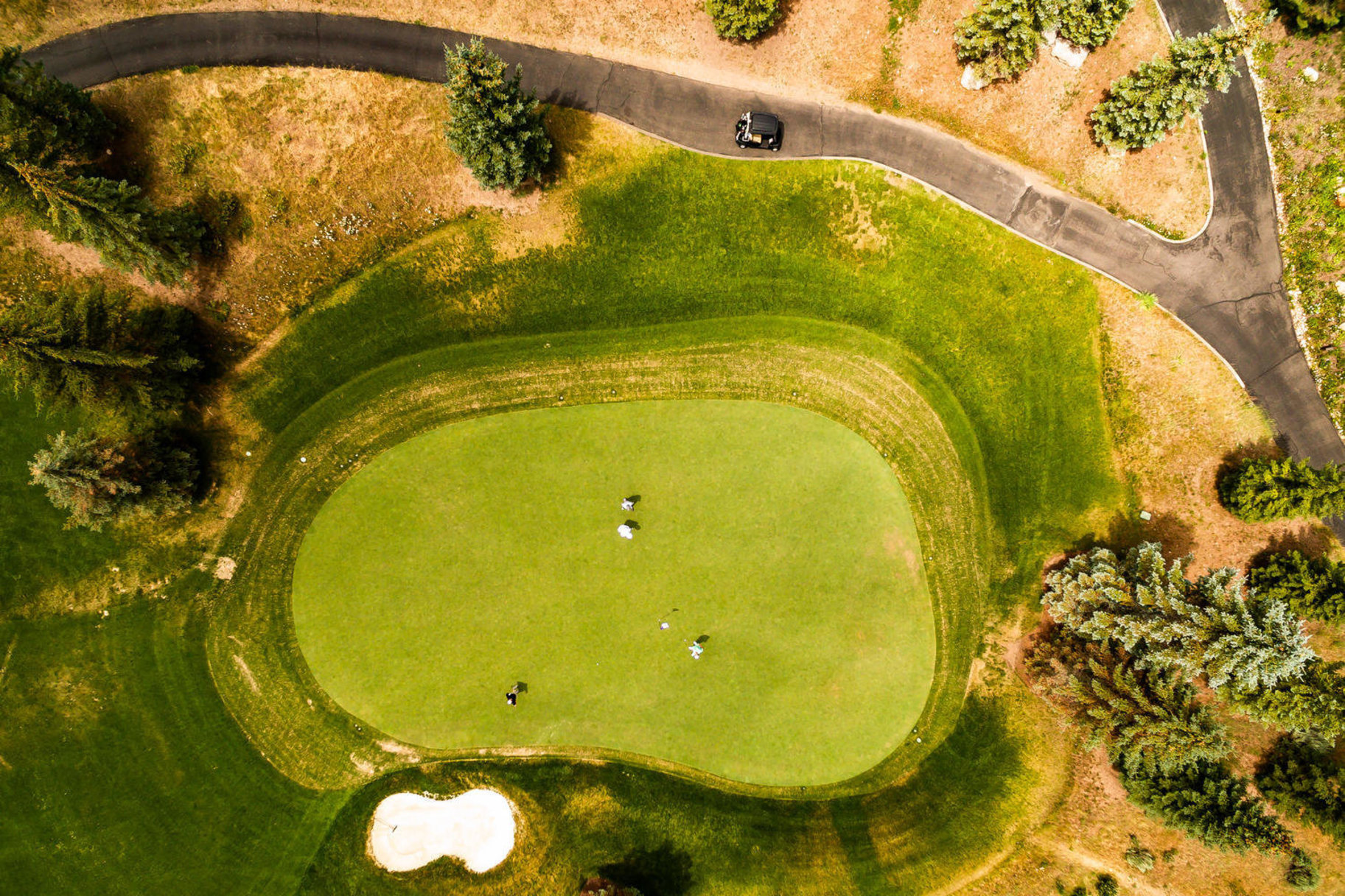  South-facing, Flat Lot on the 4th Green at Glenwild with Ski Resort Views - 物件實景