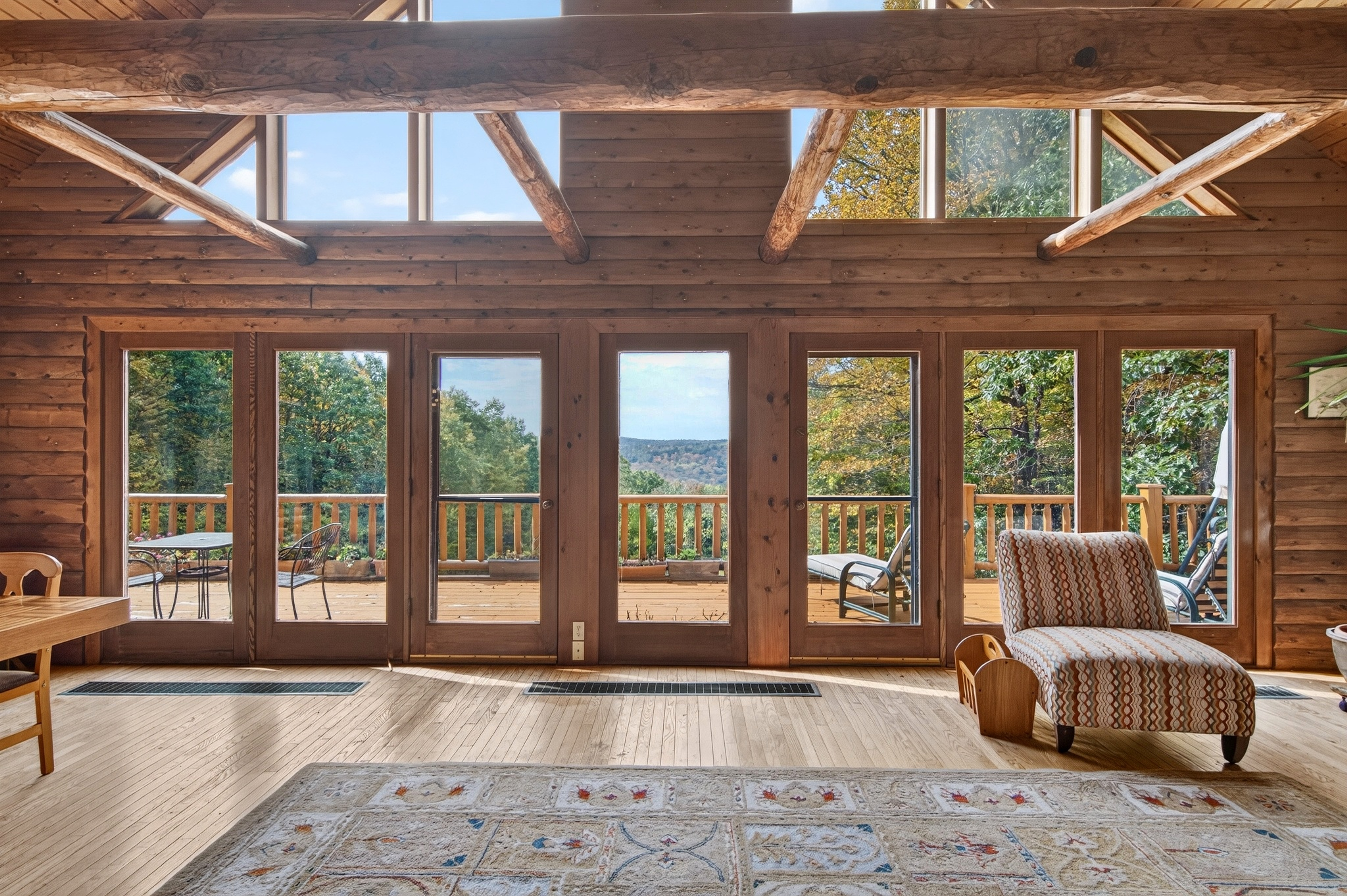 10-Acre Log Contemporary Near Jacob