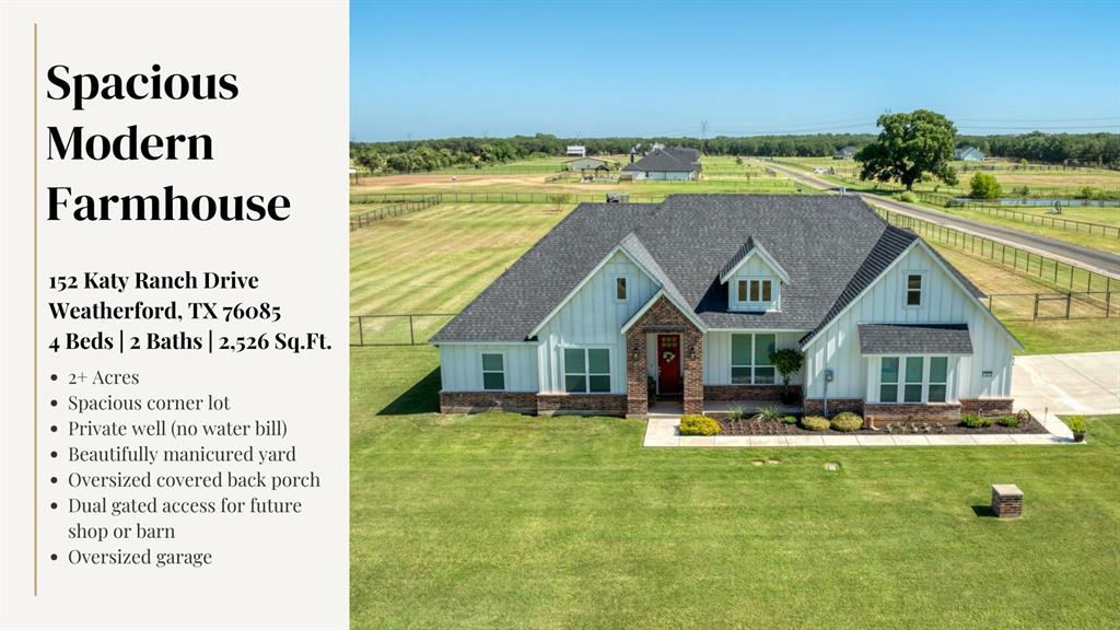 Weatherford, Texas, 76085, United States, 4 Bedrooms Bedrooms, ,2 BathroomsBathrooms,Residential,For Sale,1978041