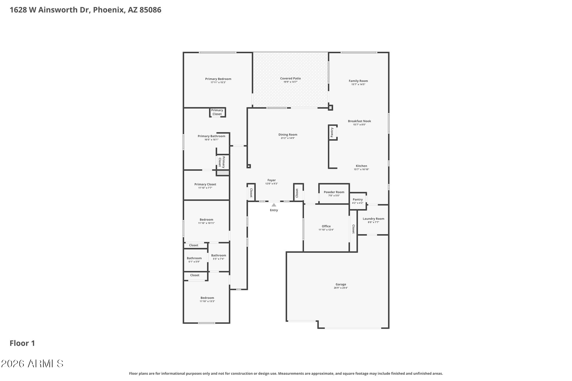  1628 W Ainsworth Drive¦Anthem, AZ - 物件實景