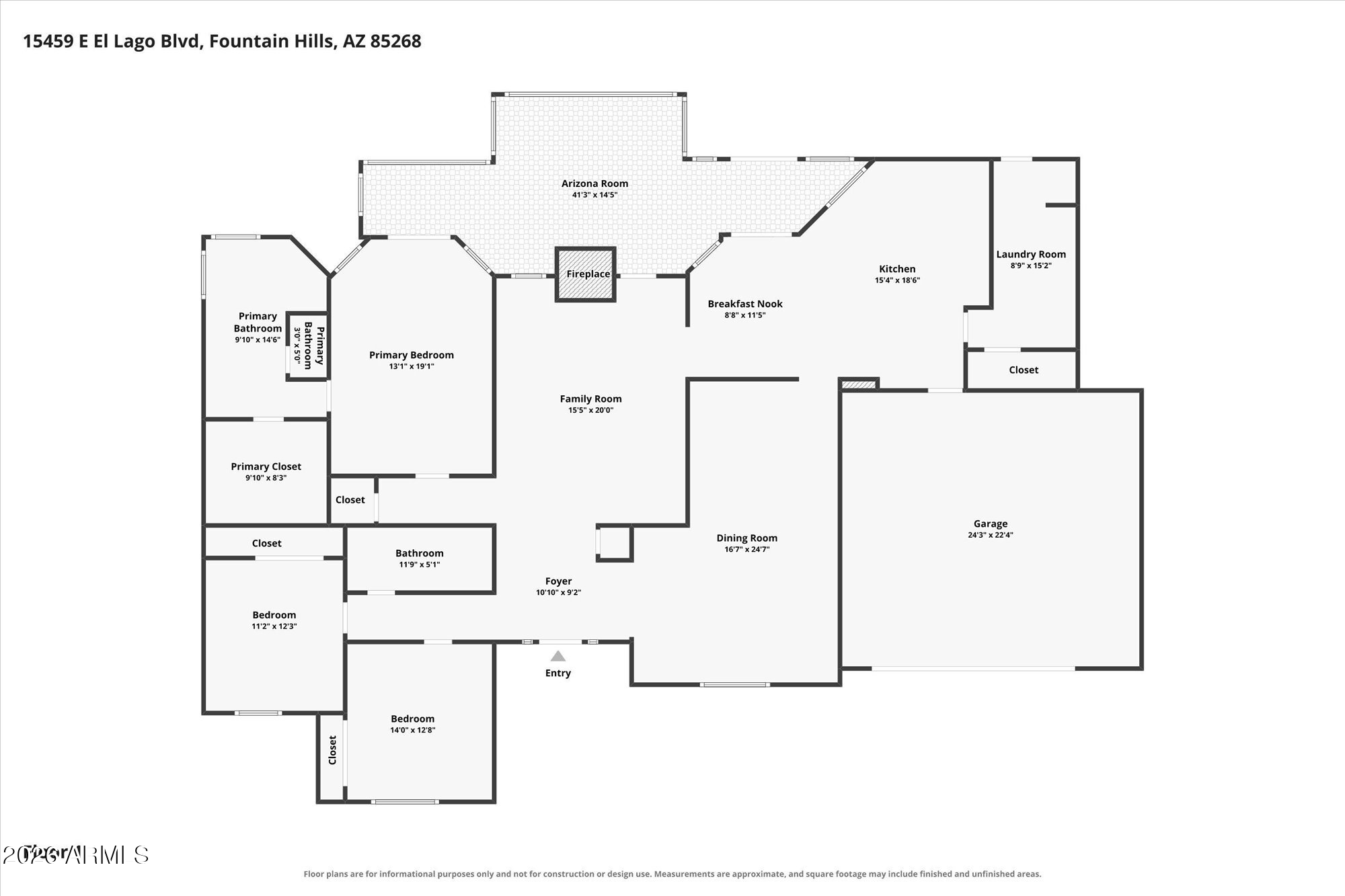  15459 E El Lago Boulevard¦Fountain Hills, AZ - 物件實景