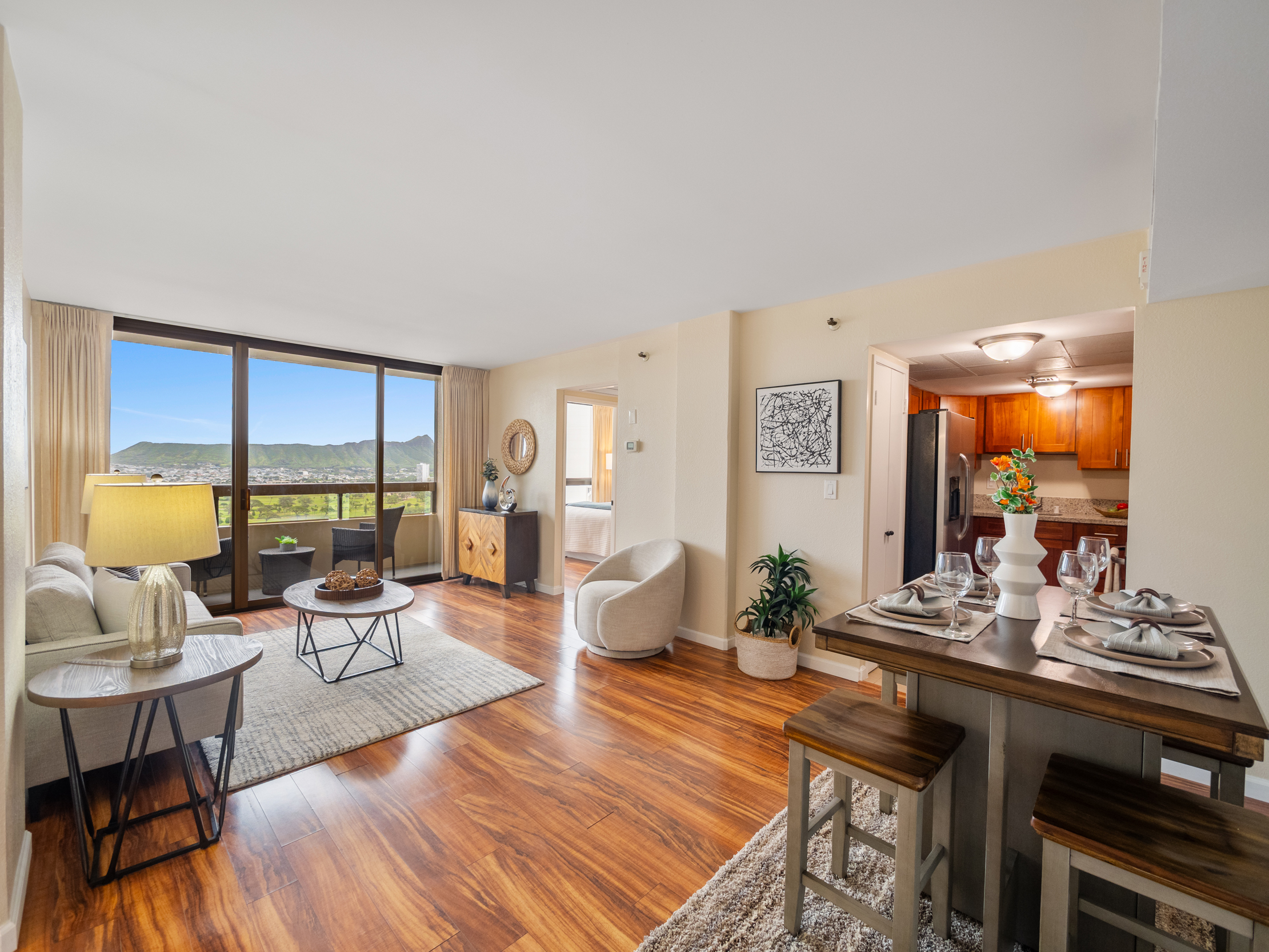  Iolani Court Plaza, City, Diamond Head, Mountain, Ocean, Sunrise views - 物件實景