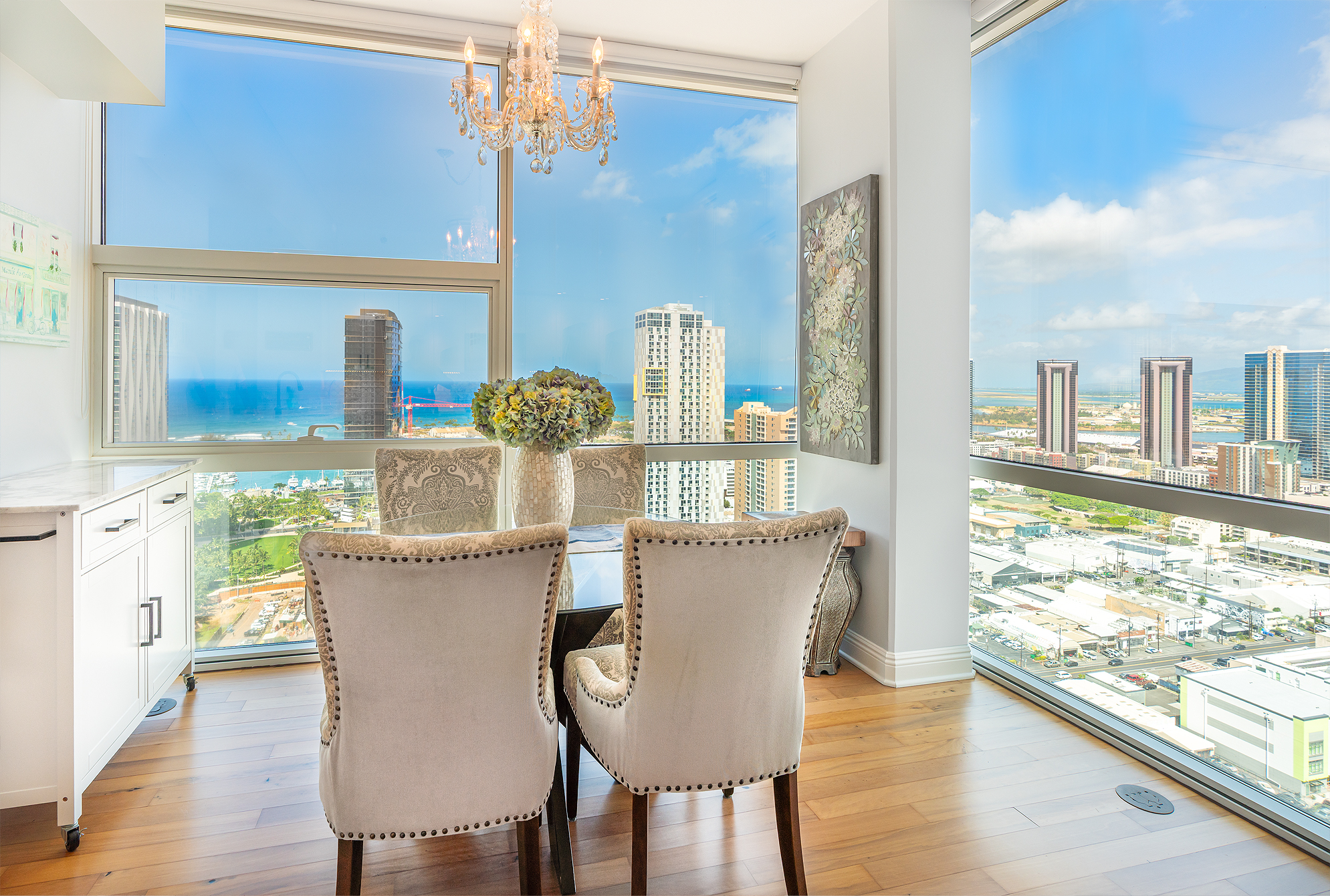  909 Kapiolani, City, Coastline, Mountain, Ocean, Sunset views - 物件實景