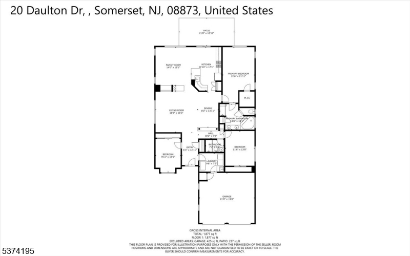 Franklin Twp., New Jersey, 08873, United States, 3 Bedrooms Bedrooms, ,2 BathroomsBathrooms,Residential,For Sale,1908431