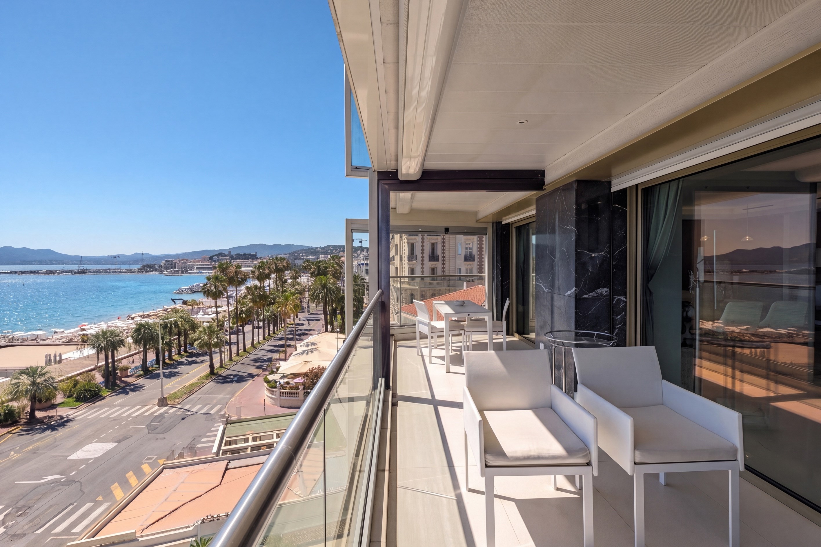  Luxury apartment on the Cannes Croisette with panoramic sea views and three sui… - 物件實景