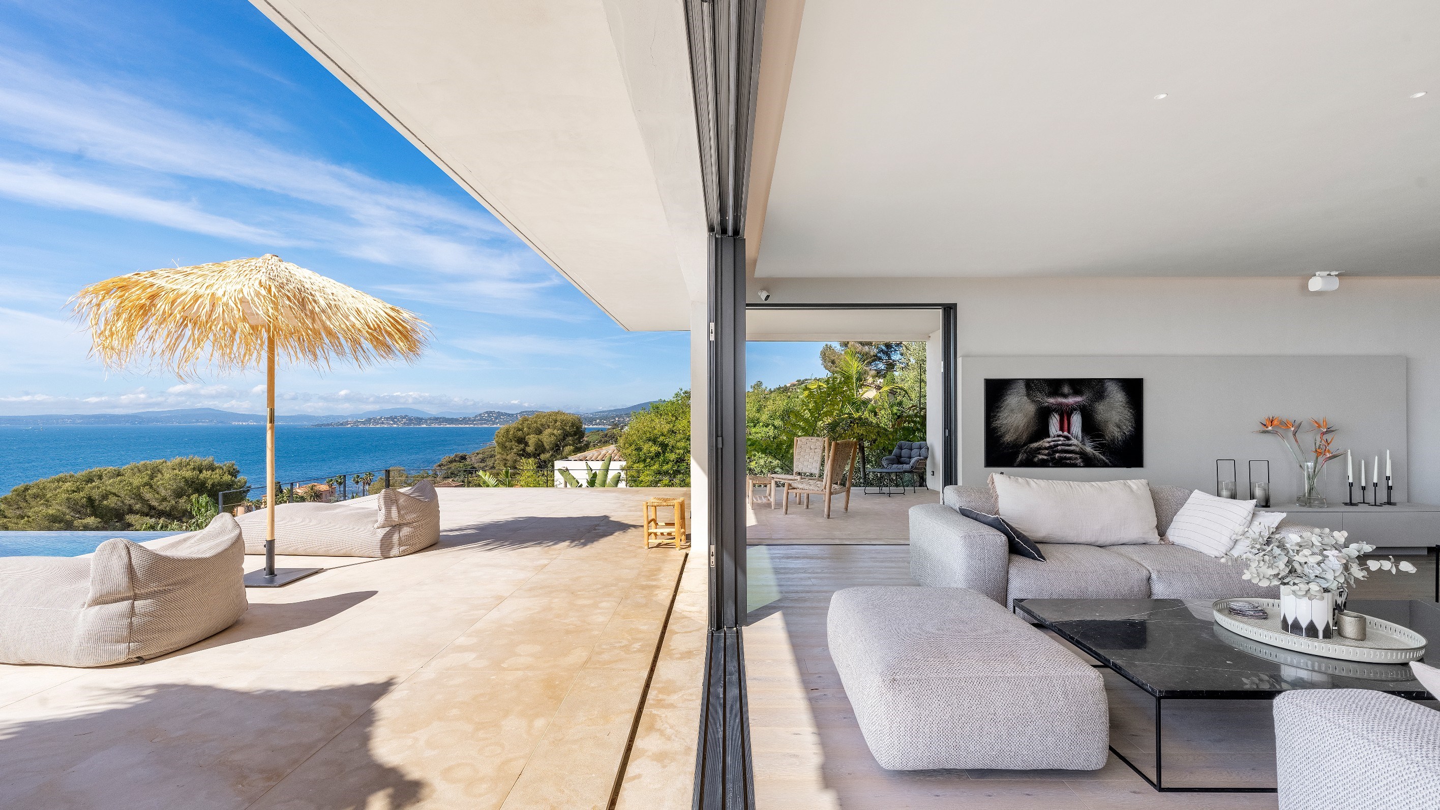  Les Issambres, stunning contemporary home for sale, panoramic sea views close t… - 物件實景