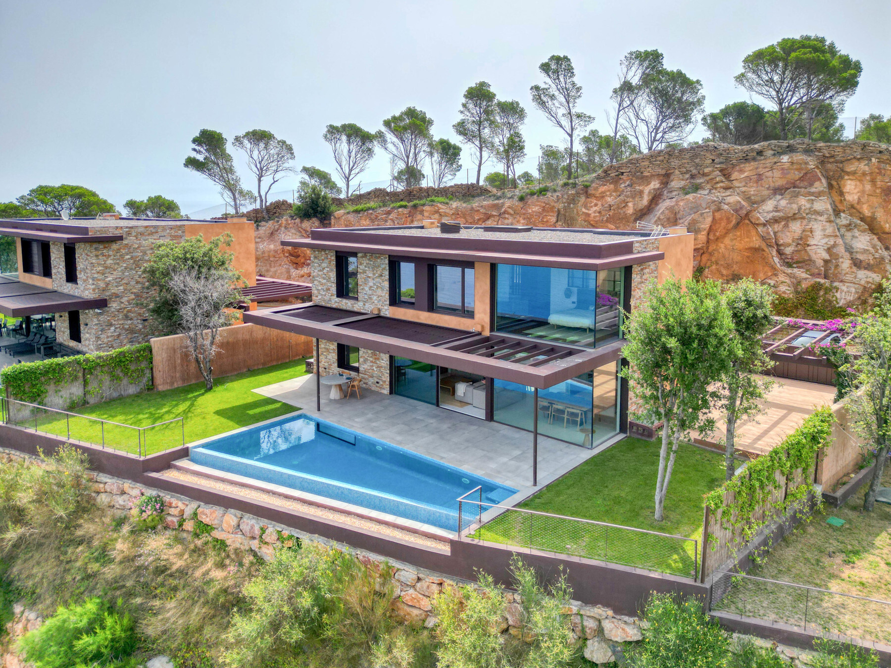  House with swimming pool and sea views in urbanization in Sa Riera - 物件實景