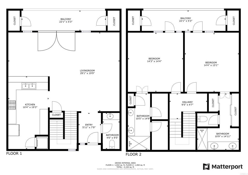 San Diego, California, 92101, United States, 2 Bedrooms Bedrooms, ,3 BathroomsBathrooms,Residential,For Sale,1856536