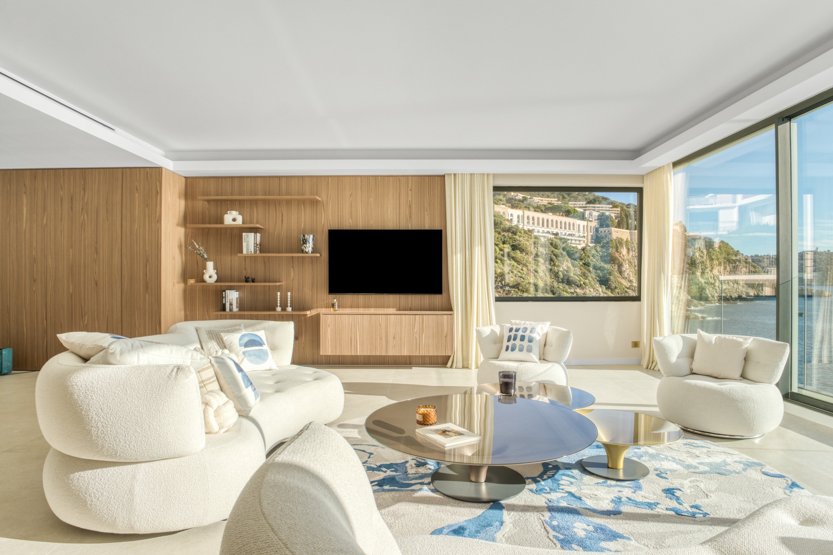  Modernist sea front villa with panoramic sea view and pool, Cap de Nice - 物件實景