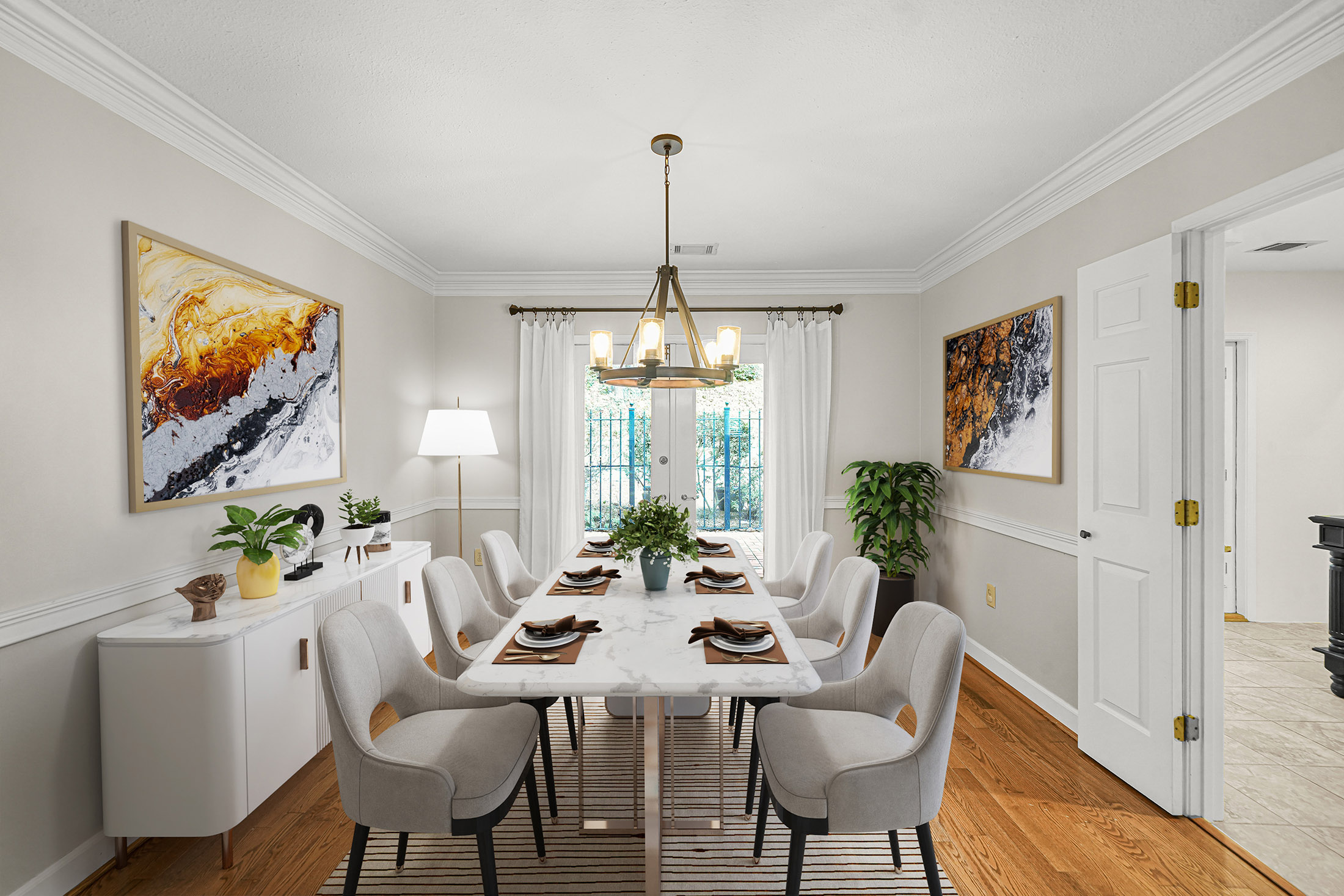  Beautiful Brick Townhome Offers Peaceful Park-like Living in Buckhead - 物件實景