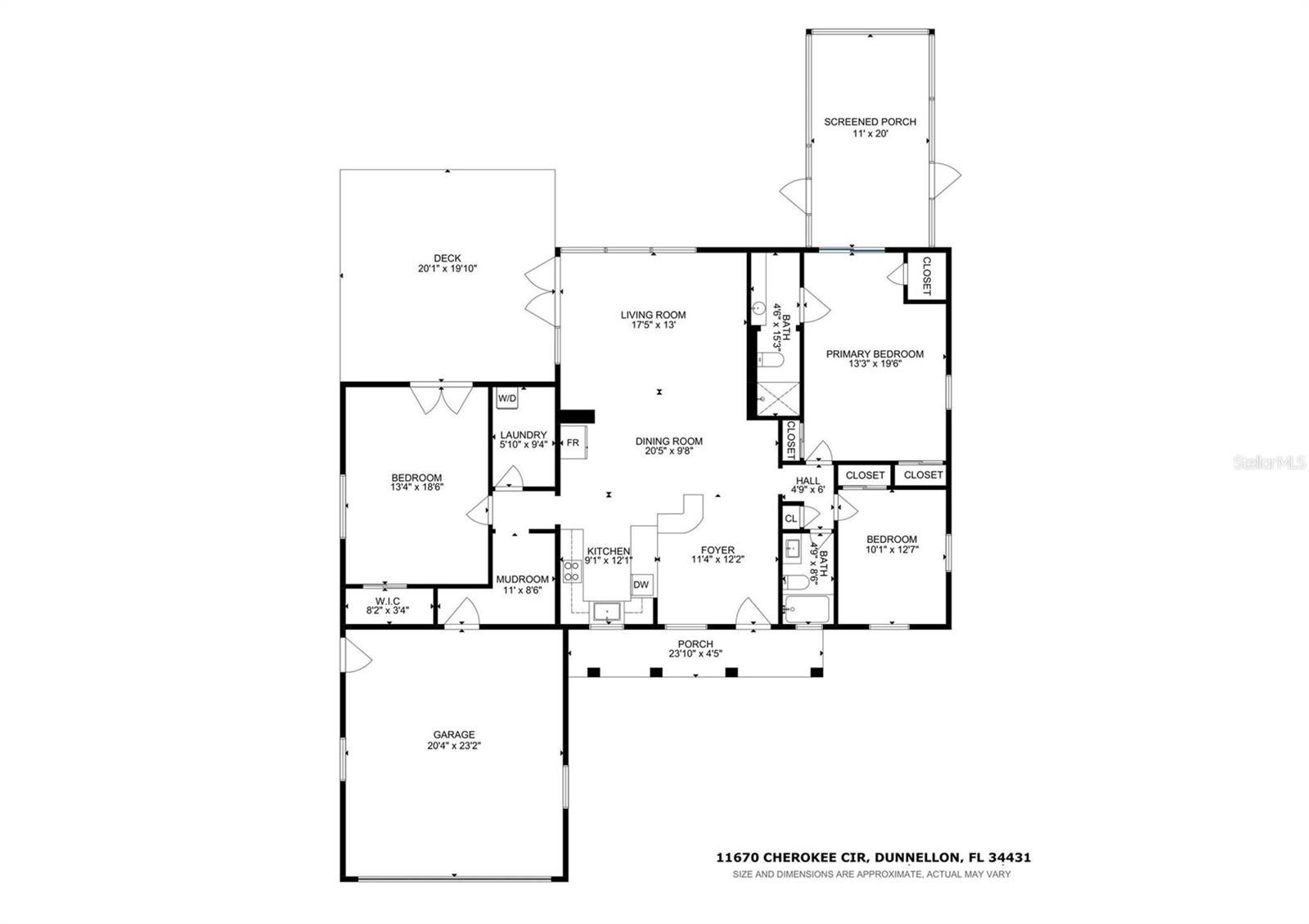 DUNNELLON, Florida, 34431, United States, 3 Bedrooms Bedrooms, ,2 BathroomsBathrooms,Residential,For Sale,1993271