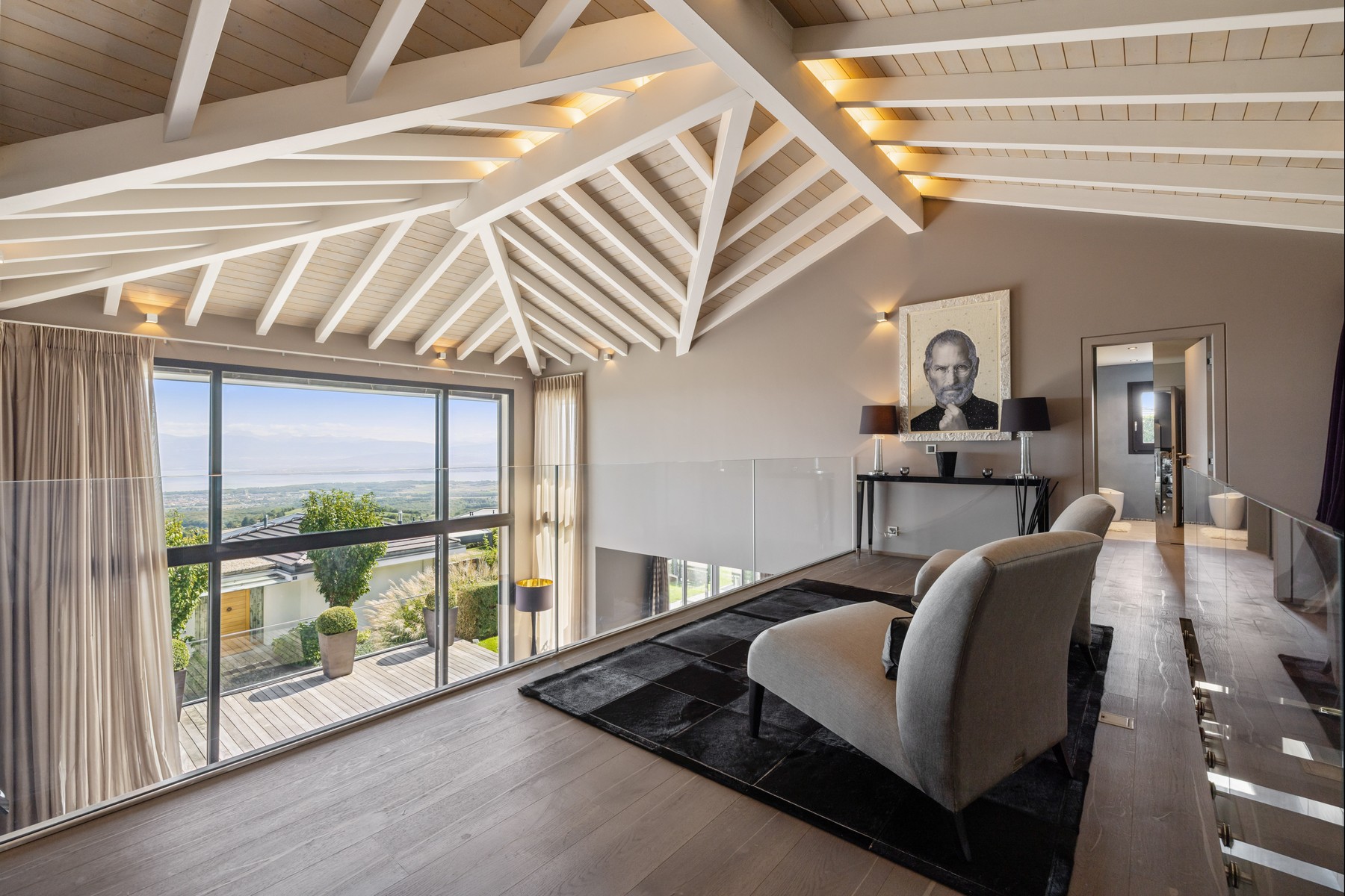  Contemporary architect-designed villa with a pool and a view of Lake Geneva - 物件實景