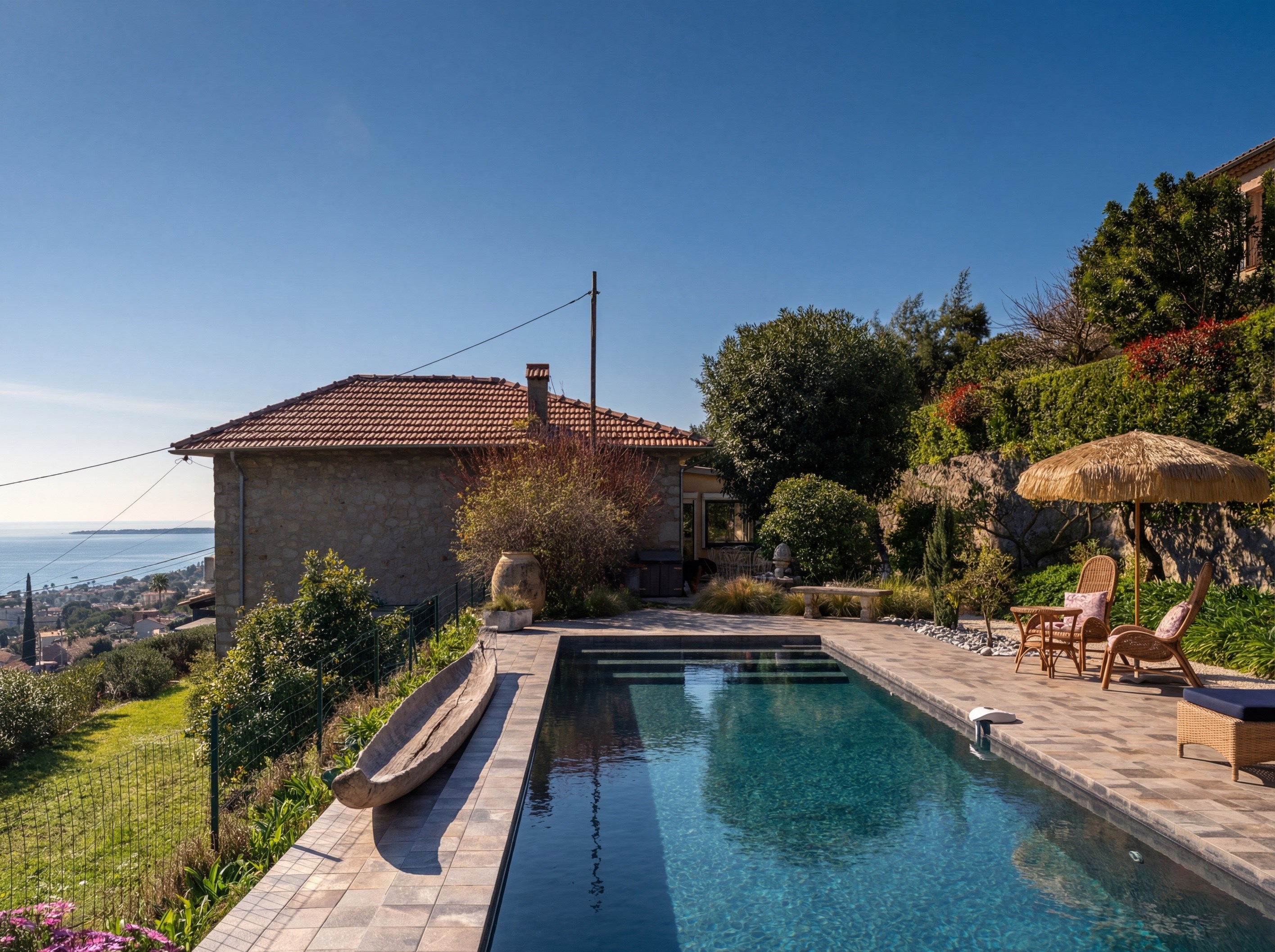  Golfe-Juan villa sea view pool guest apartment double garage near beach Cannes … - 物件實景