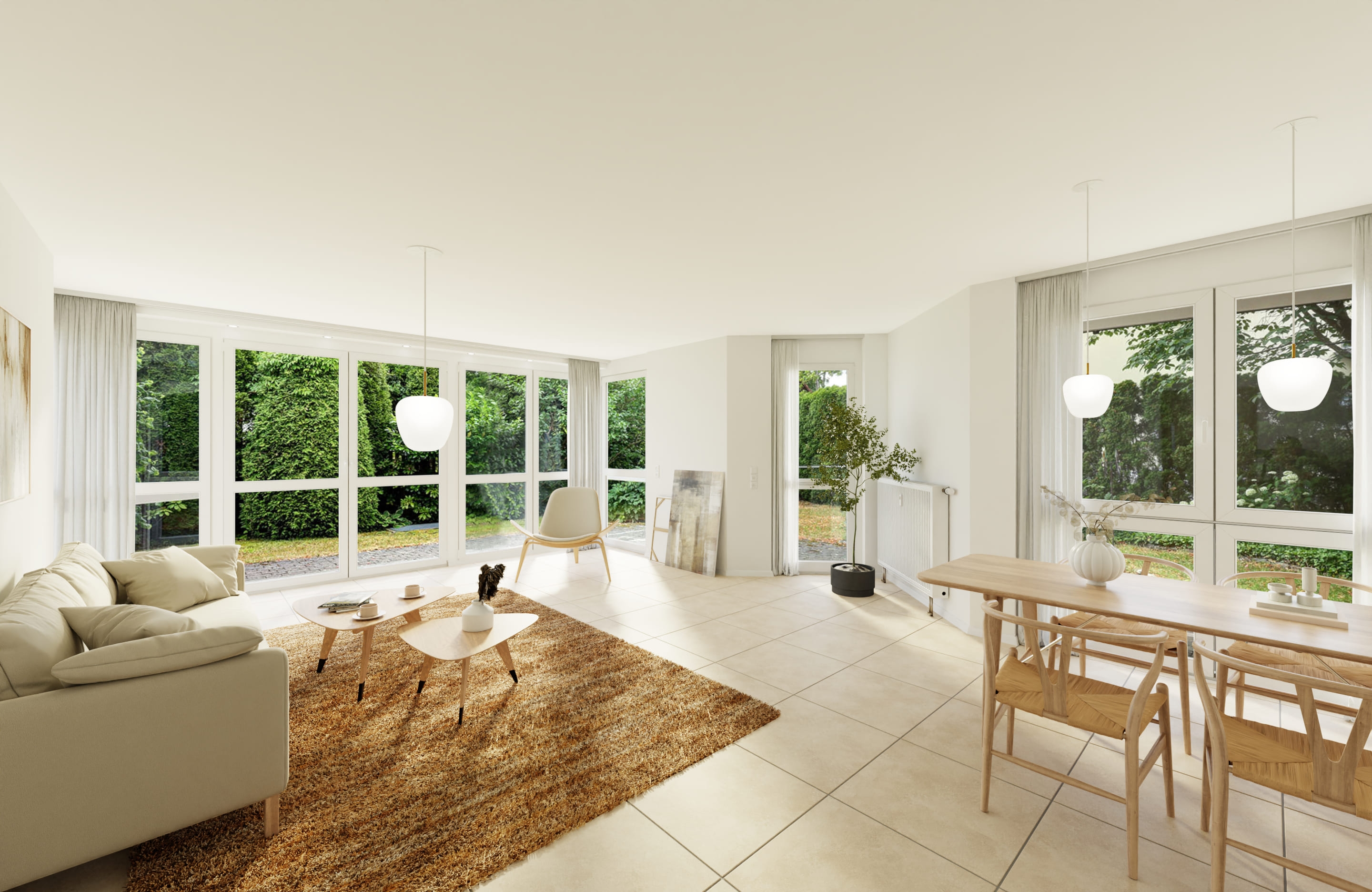  Ideale 4-Zimmer-Stadtwohnung mit viel Platz, Privatgarten und Sonnenterrasse - 物件實景
