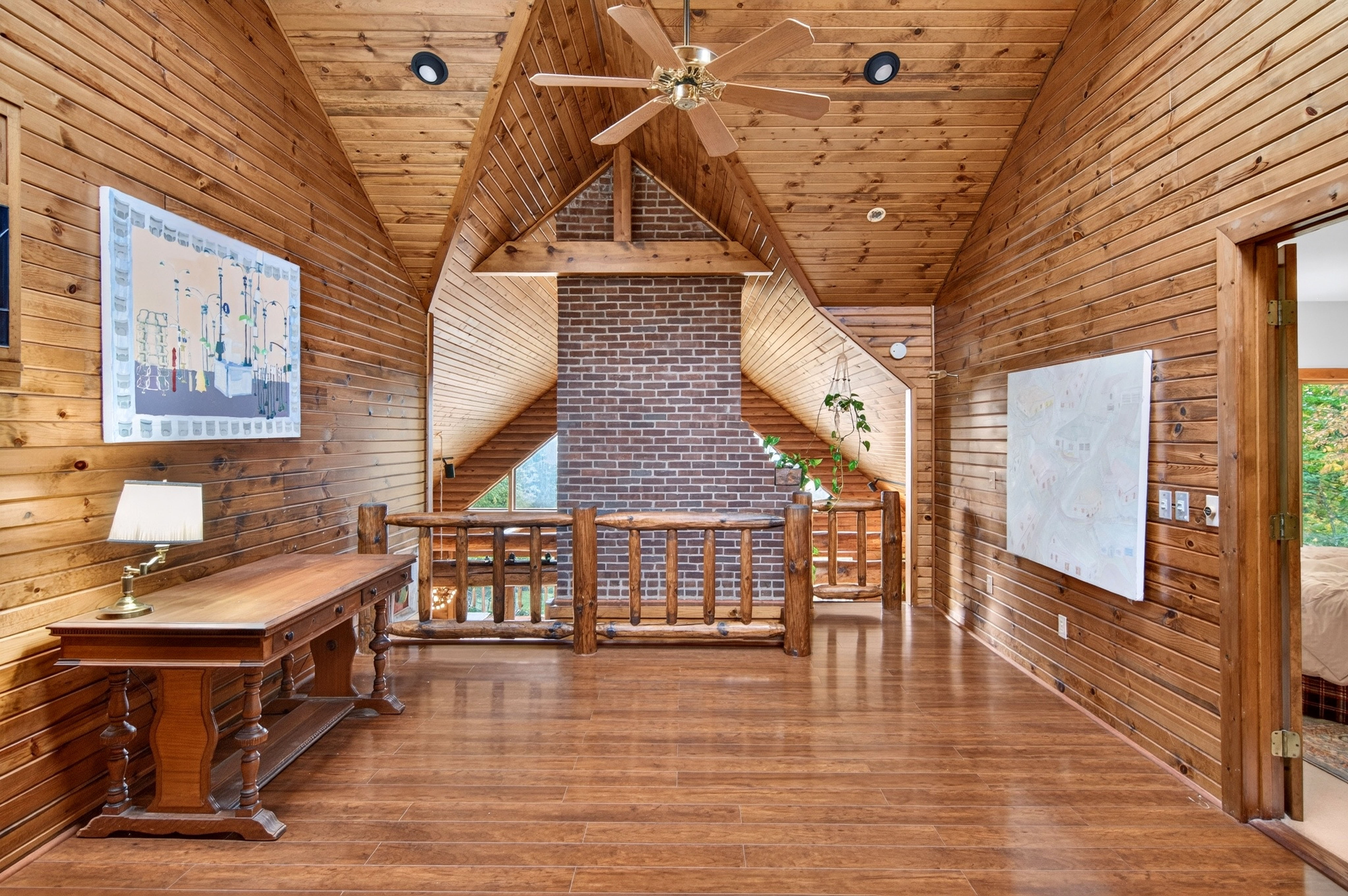  10-Acre Log Contemporary Near Jacob