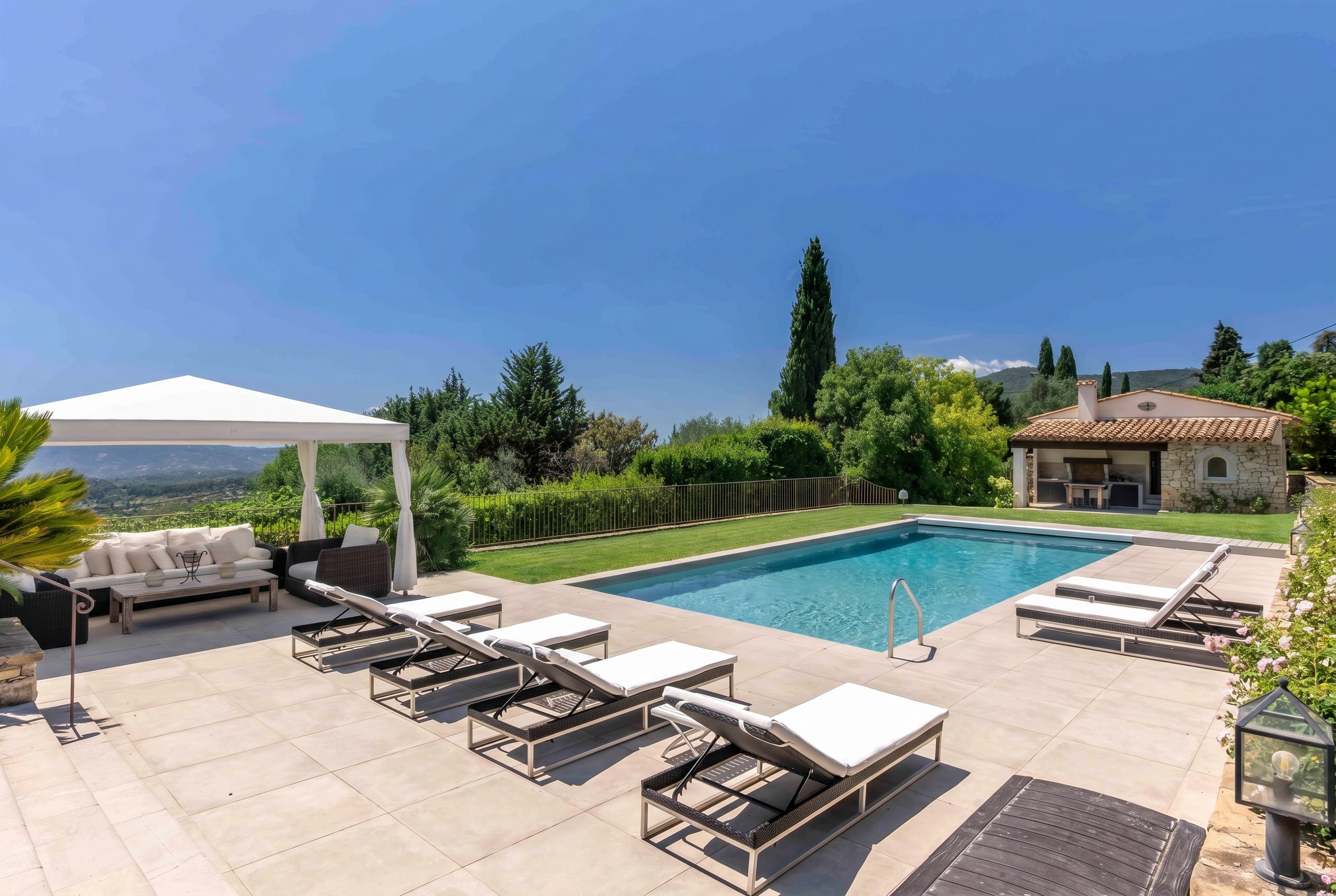  Châteauneuf de Grasse, character estate for sale, panoramic sea views, guest ho… - 物件實景