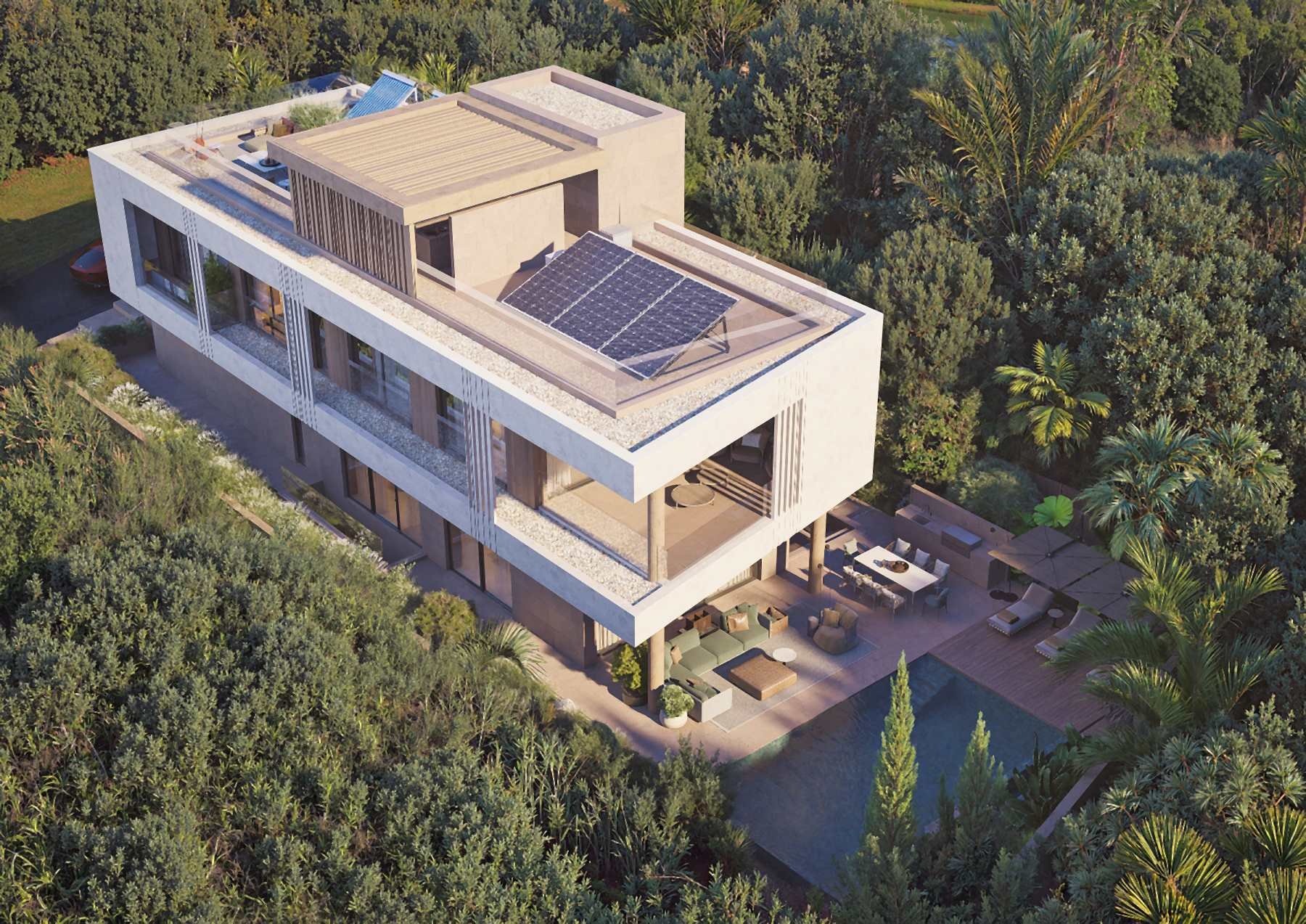  Panoramic Four Bedroom Villa with Infinity Pool in Agios Tychonas, Limassol - 物件實景