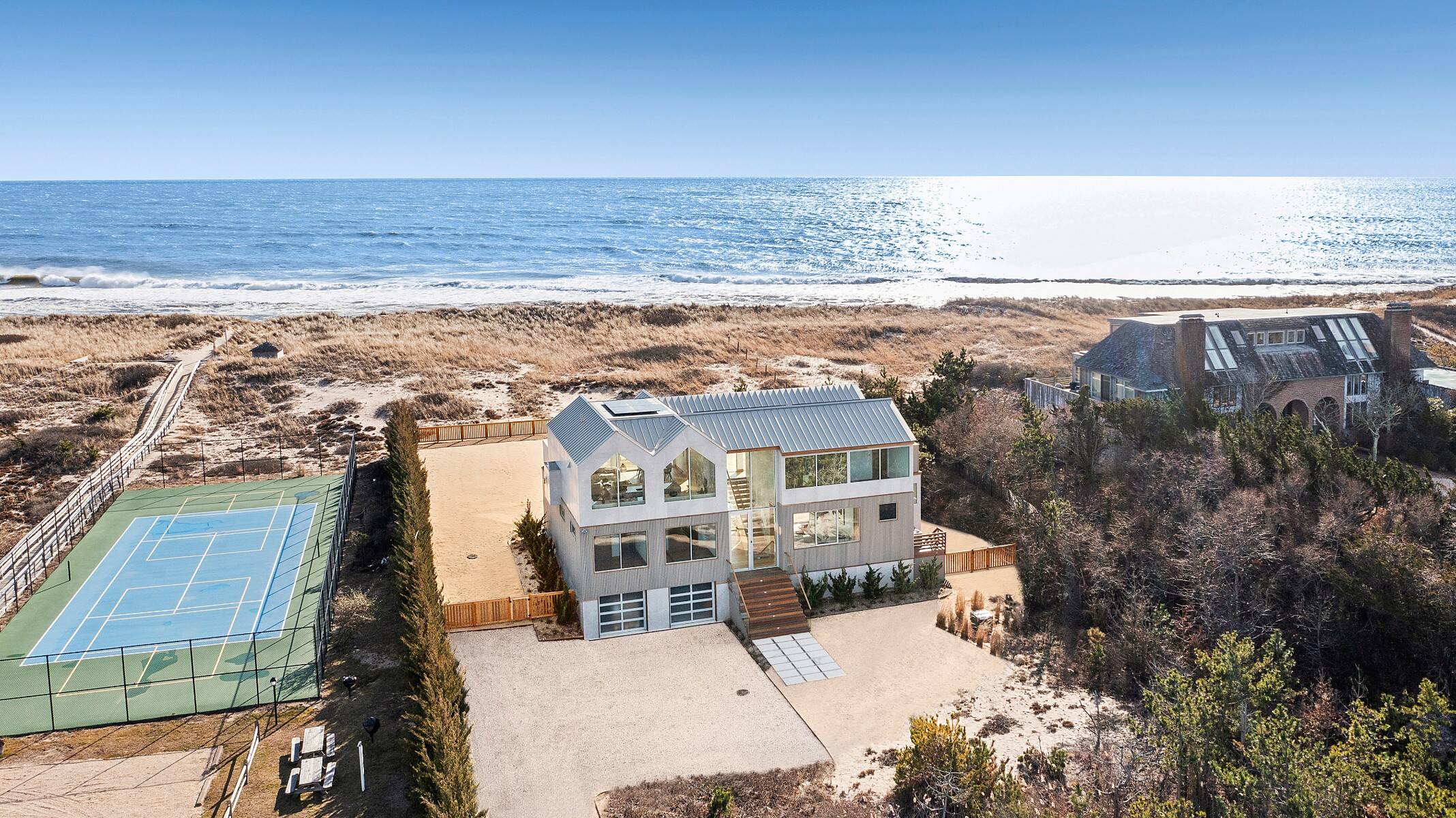 BRAND NEW MODERN OCEANFRONT w/ POOL on 2.6 ACRES IN AMAGANSETT - 物件實景