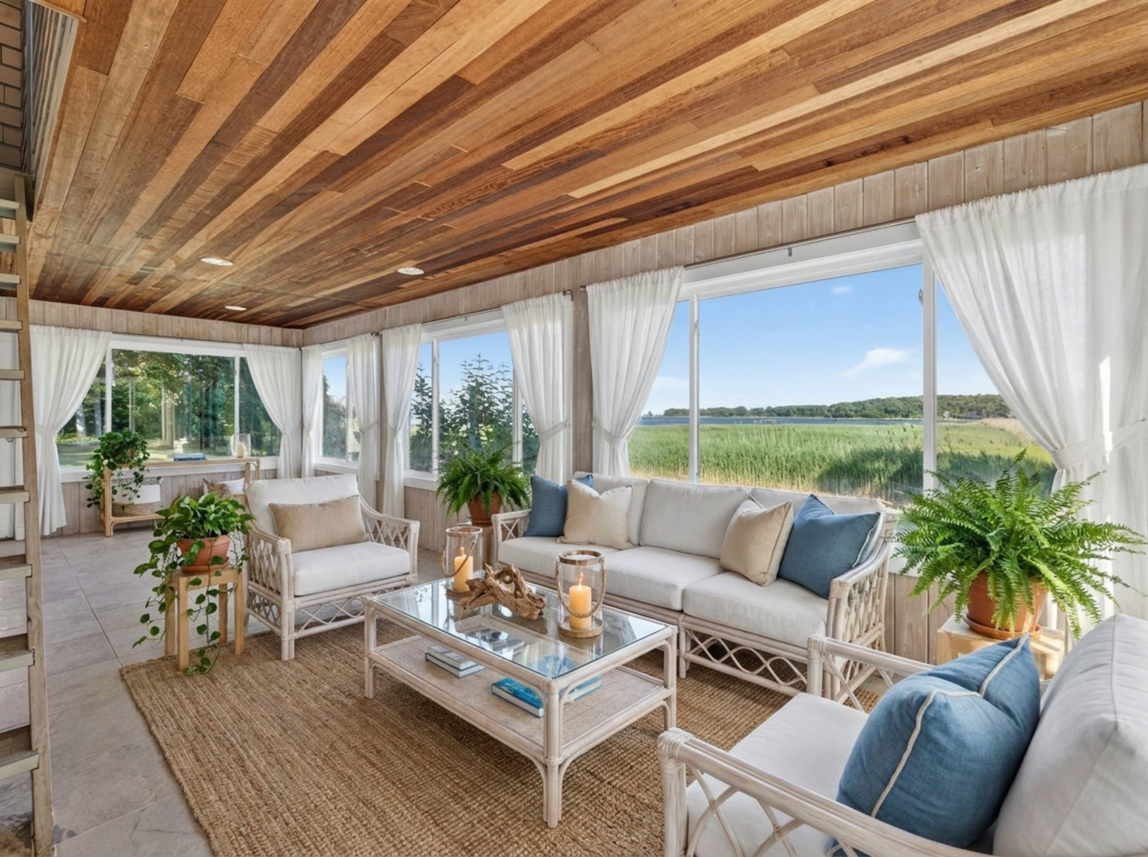  Contemporary Coastal Elegance Meets Exceptional Privacy Along South Cove in Old - 物件實景