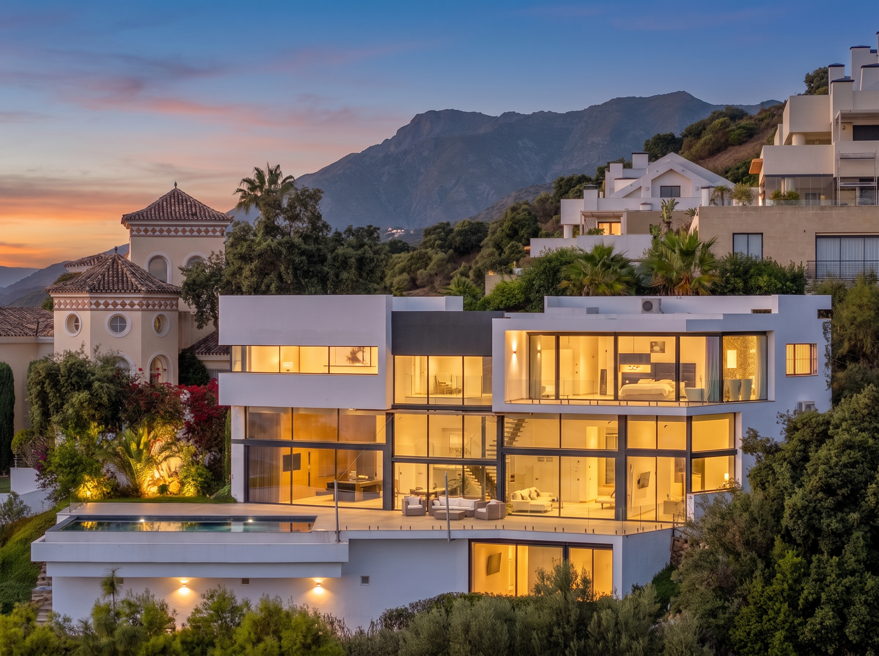  Contemporary Villa with Panoramic Sea Views in Altos de los Monteros - 物件實景