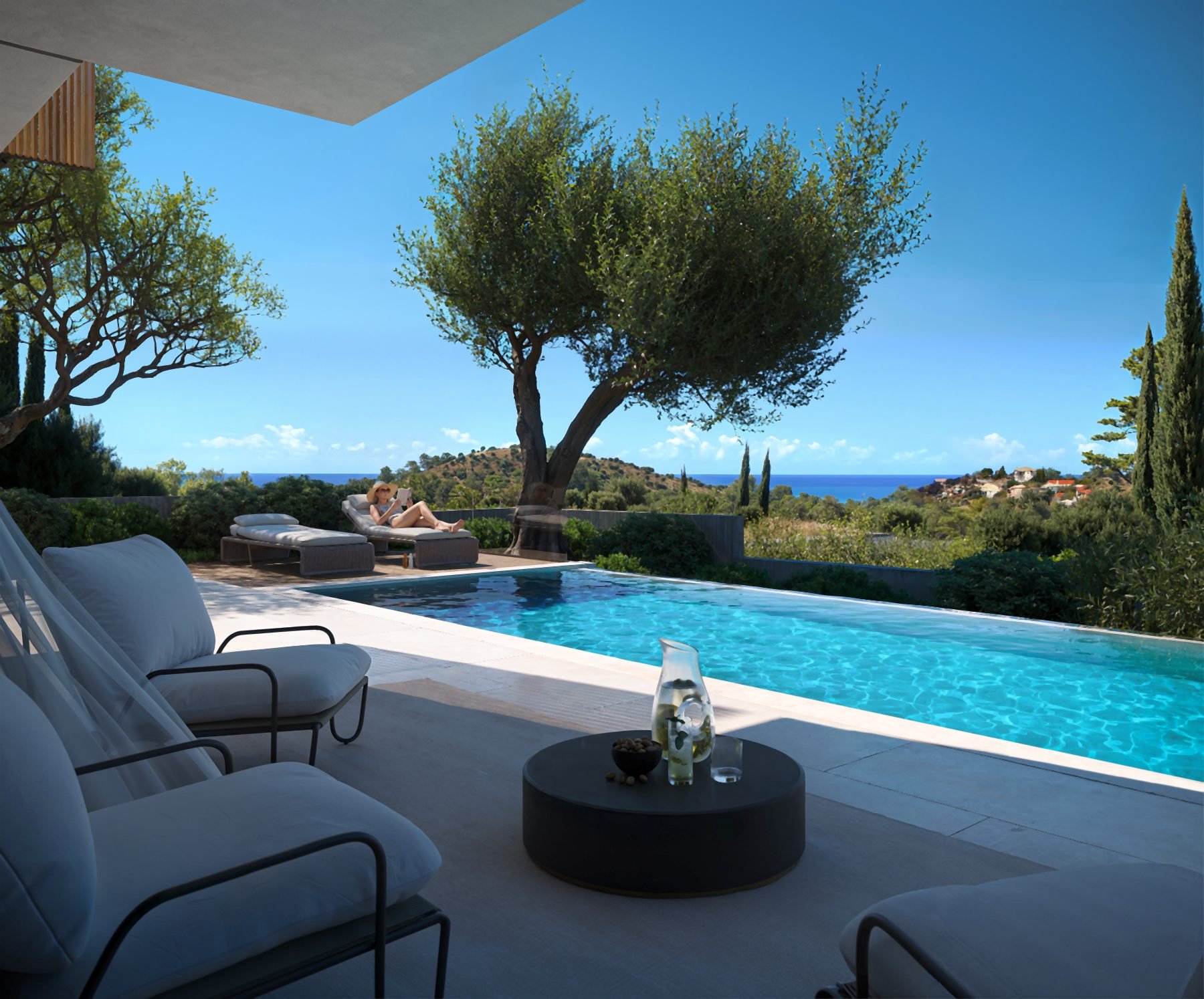  Three-Bedroom Villa with Pool in the Hills of Agios Tychonas, Limassol - 物件實景