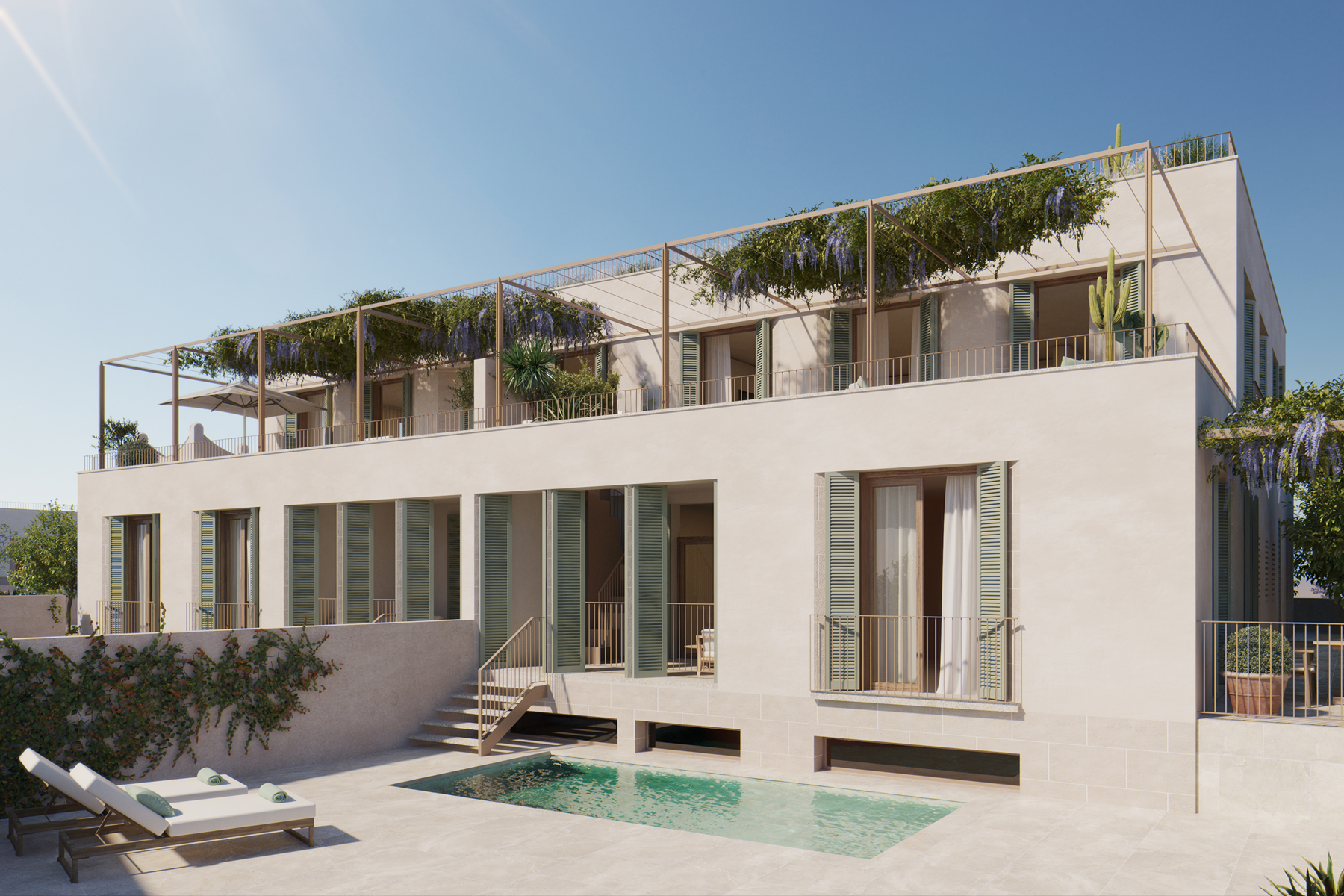  Contemporary flat with sea views, pool, and private garden in Palma - 物件實景