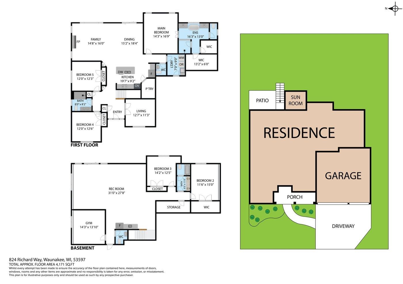 Waunakee, Wisconsin, 53597, United States, 5 Bedrooms Bedrooms, ,5 BathroomsBathrooms,Residential,For Sale,1944842