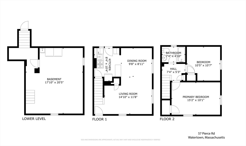 Watertown, Massachusetts, 02472, United States, 2 Bedrooms Bedrooms, ,1 BathroomBathrooms,Residential,For Sale,1947572
