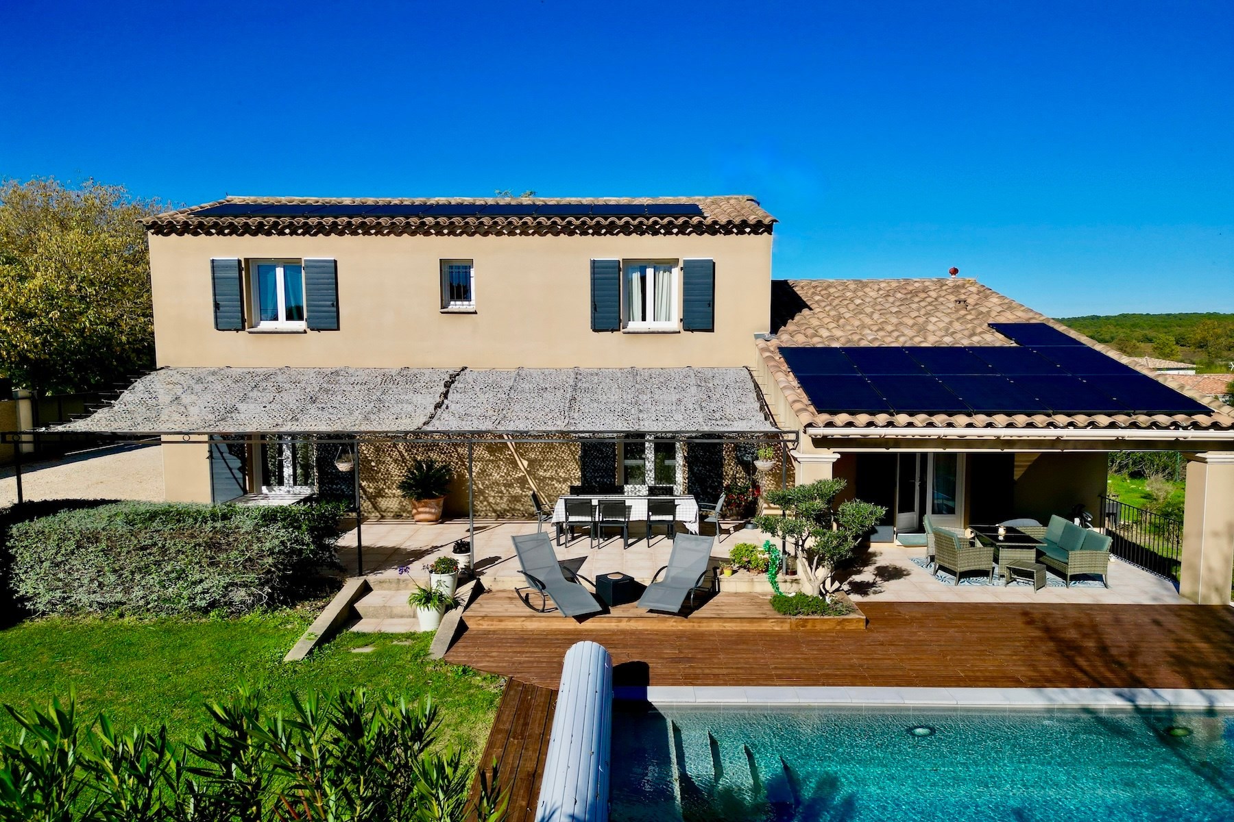  Bastide 5km from Uzes, garden with swimming pool and  view. - 物件實景