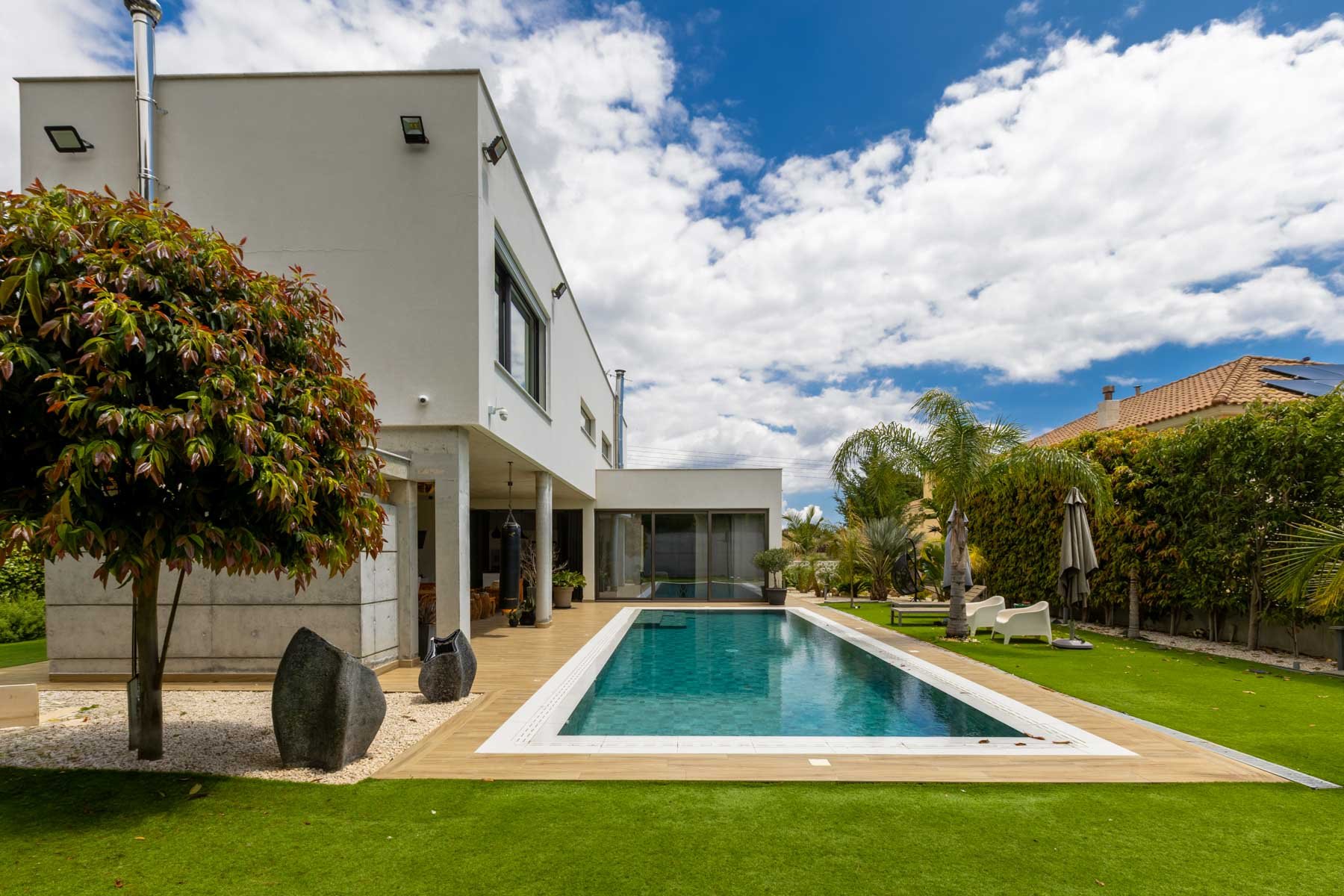  Contemporary 4-Bedroom Villa with Private Pool in Agios Athanasios, Limassol - 物件實景