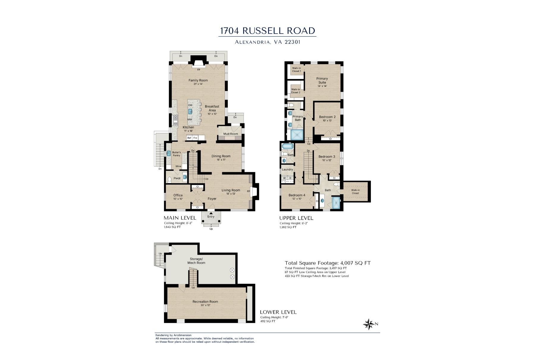  1704 Russell Road, Alexandria, VA, 22301 - 物件實景