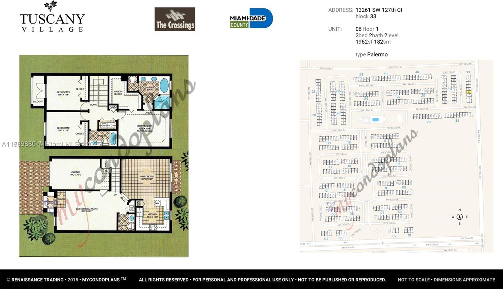 Miami, Florida, 33186, United States, 3 Bedrooms Bedrooms, ,3 BathroomsBathrooms,Residential,For Sale,1960523